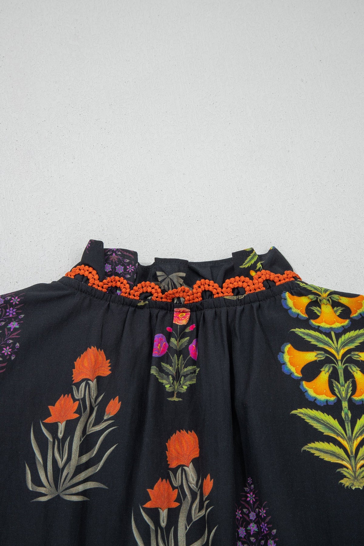 Wildflower Nights Lace-Trim Blouse