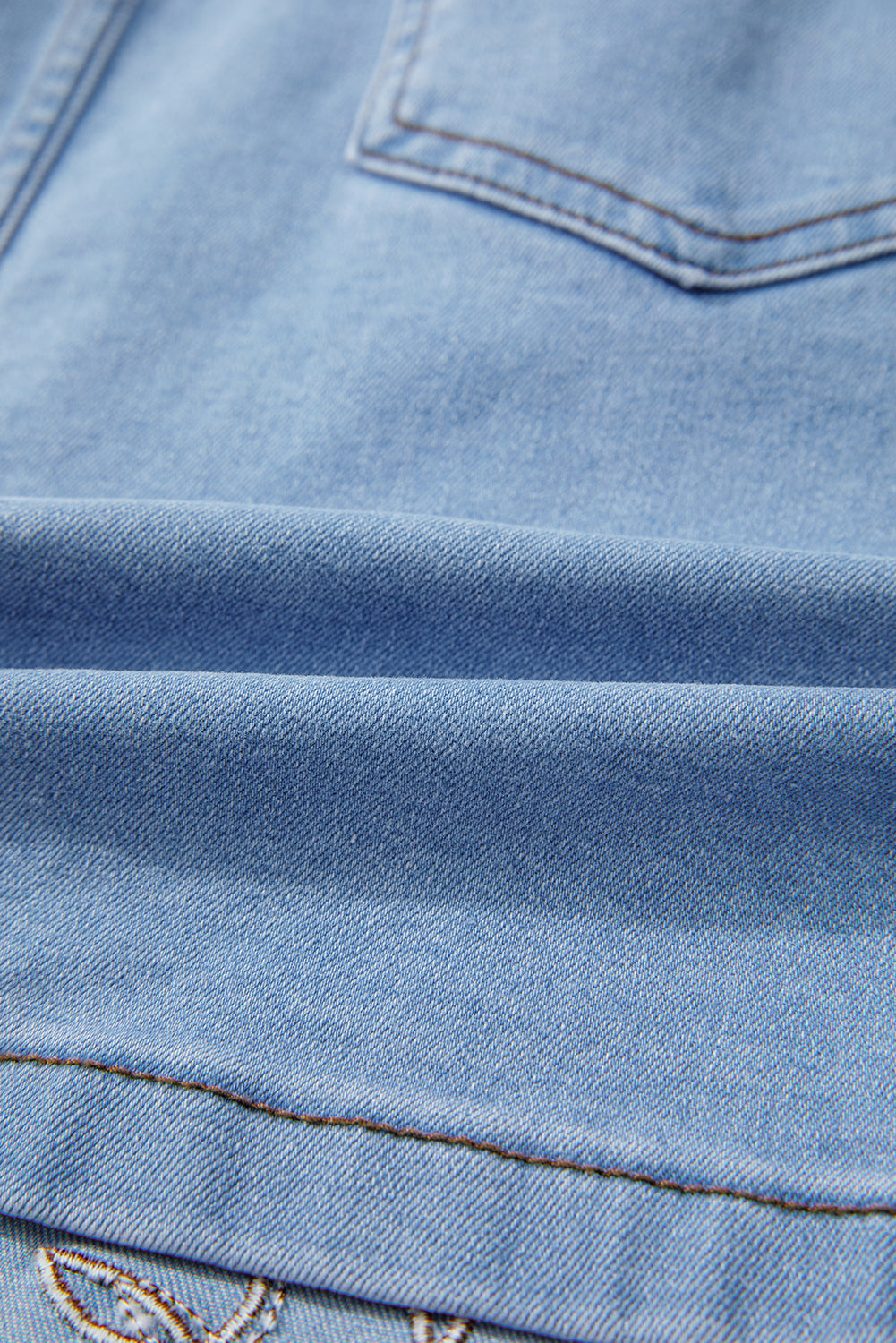 The Wild Sage Embroidered Denim Skirt