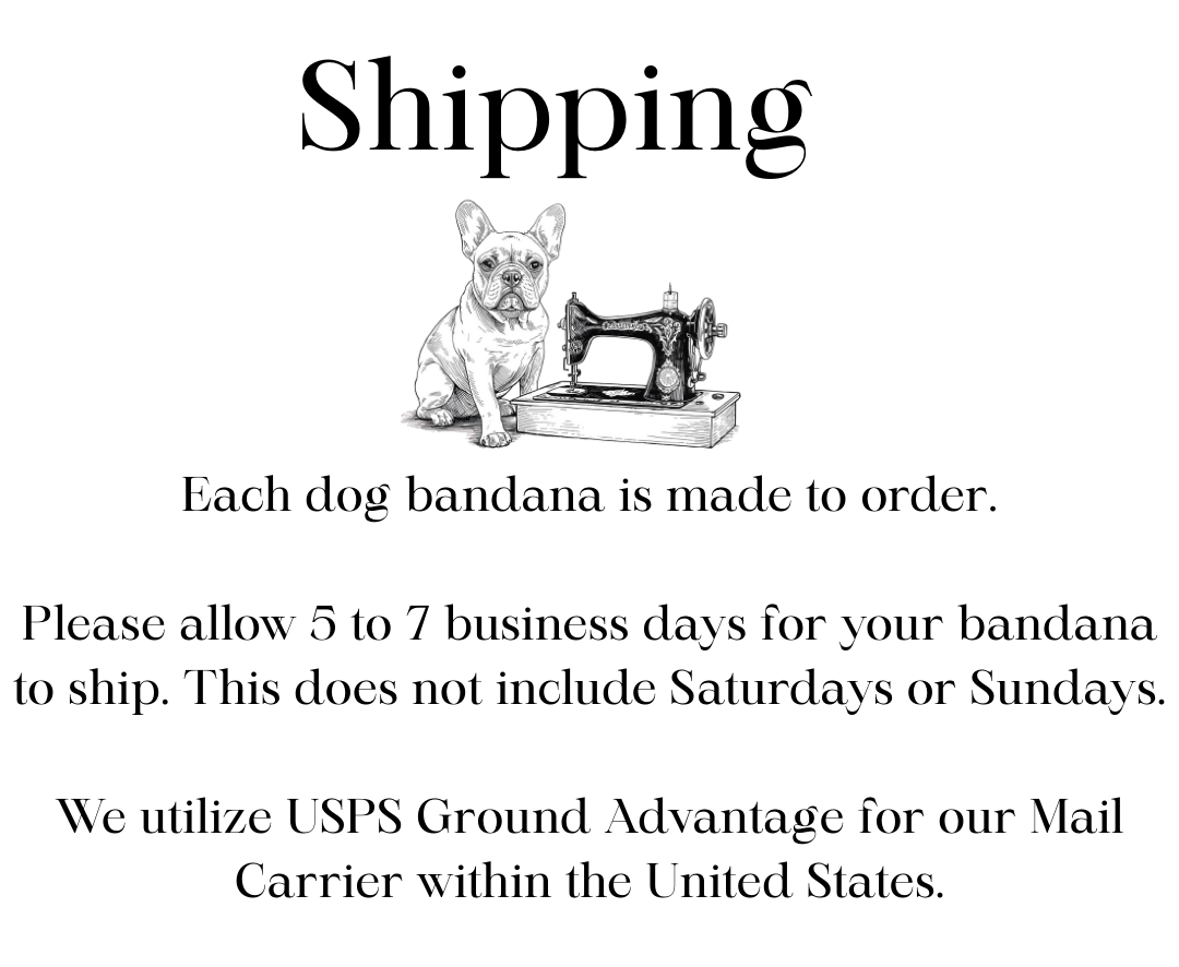 The Happy Camper Personalized Dog Bandana