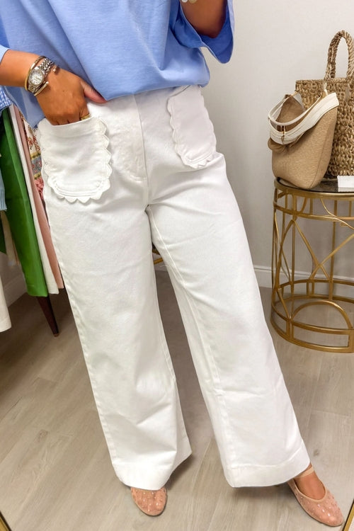 Sweet Magnolia Scalloped Denim