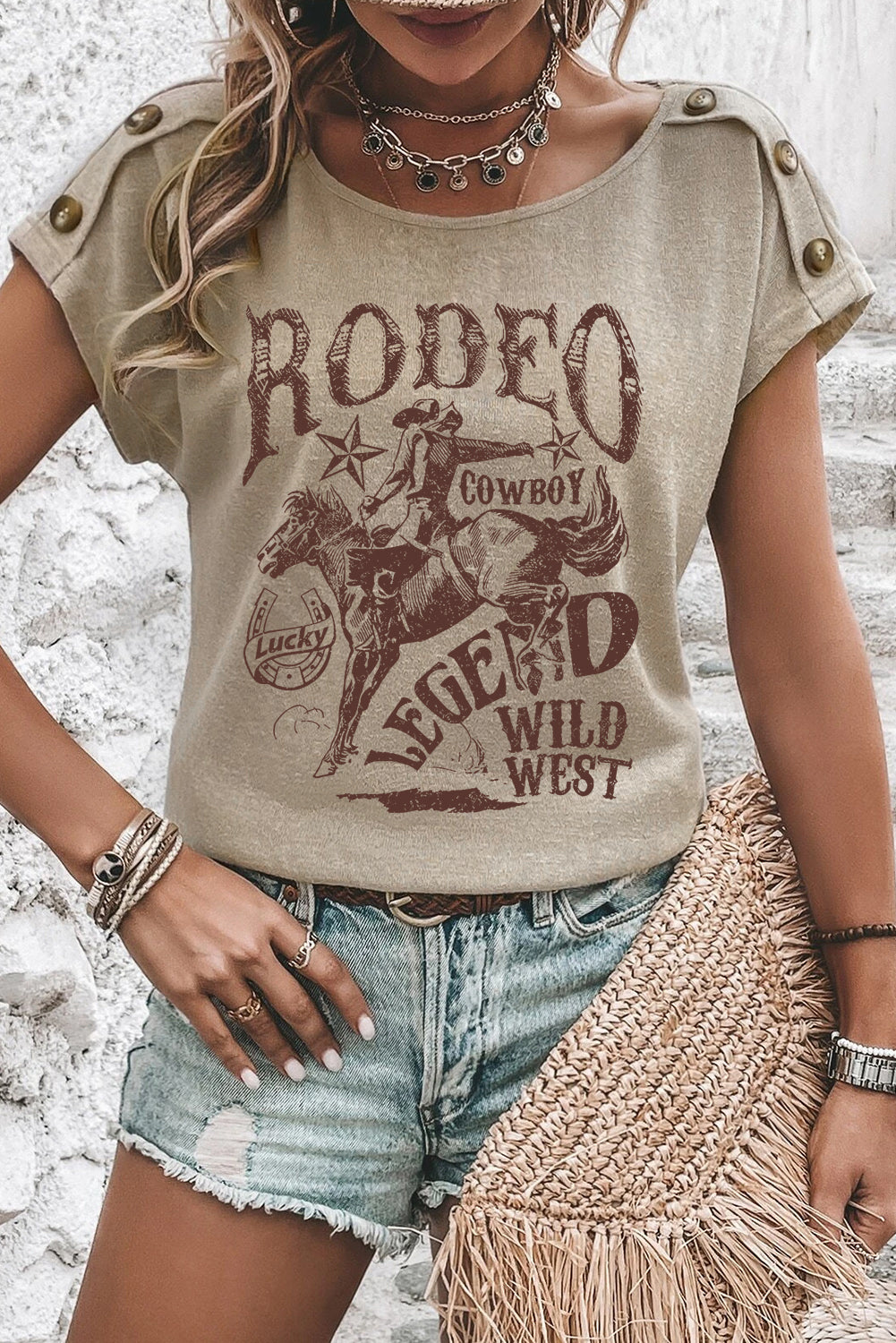 Smoke Gray Rodeo Legend Tee