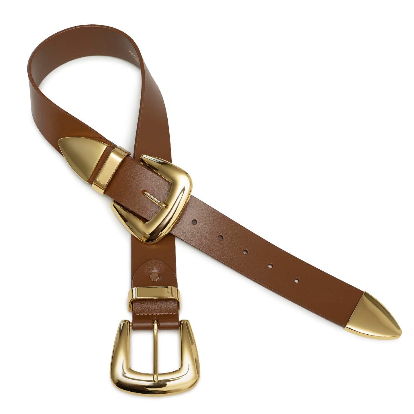 The Double Take Western Leather Belt