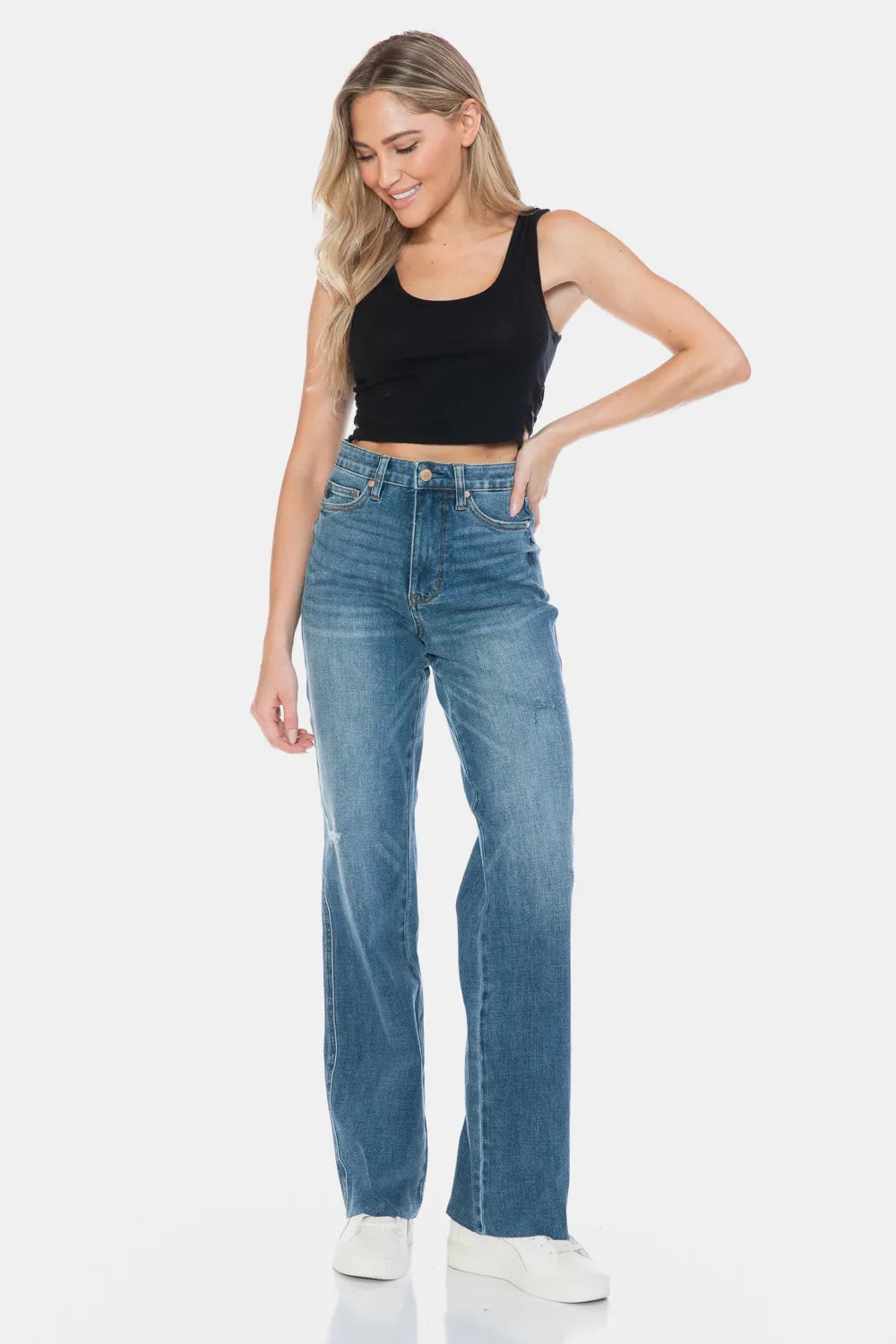 Bridle & Bone™ High-Waisted Tummy Control Straight Leg Jeans | Judy Blue