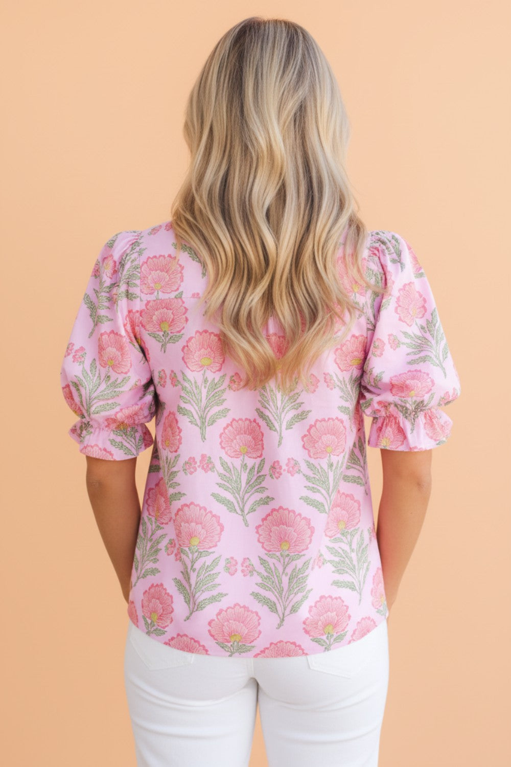 Prairie Bloom Puff Sleeve Blouse