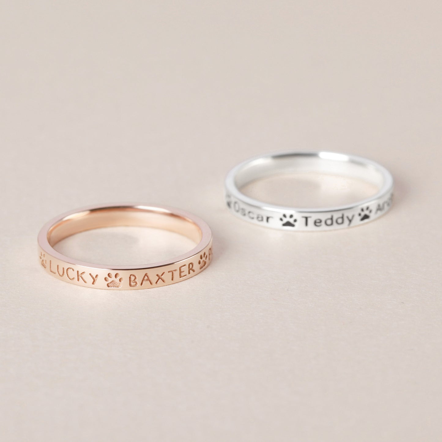 Pet Name Ring | Custom Pet Mom