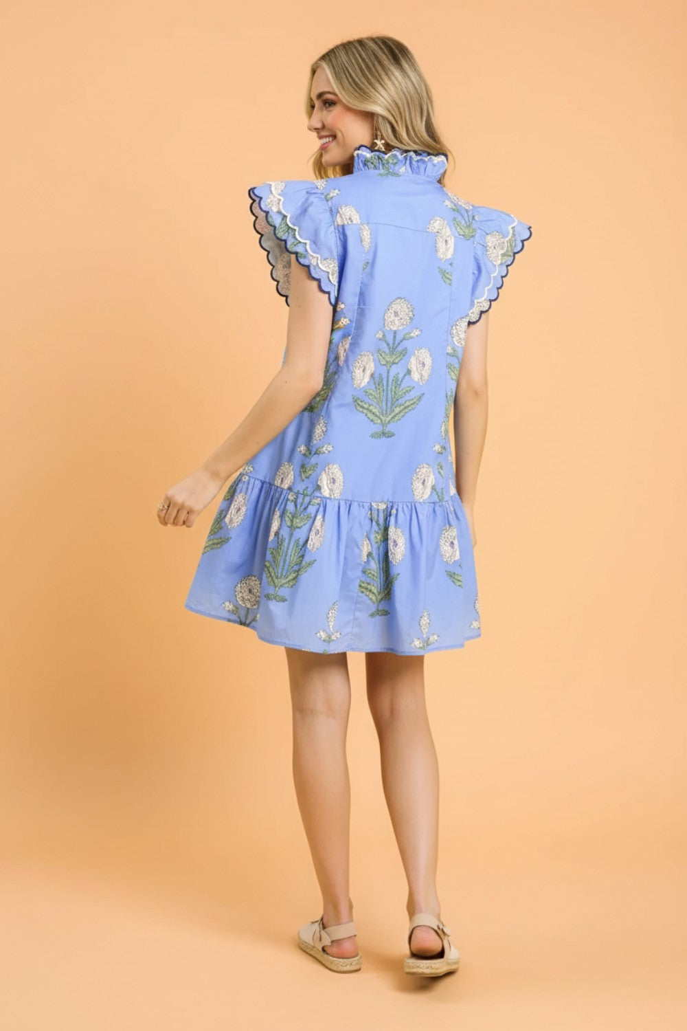The Bluebonnet Bloom Mini Dress