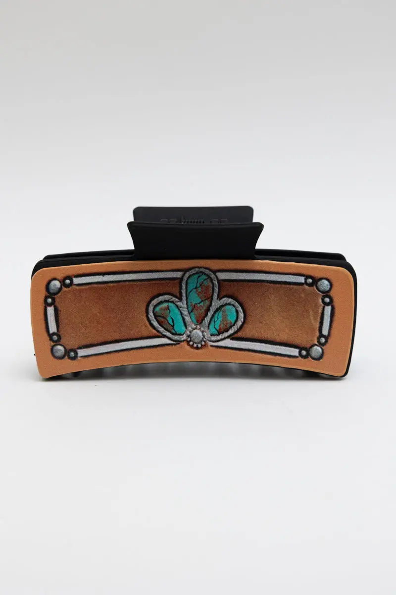 The Turquoise Blossom Hair Claw