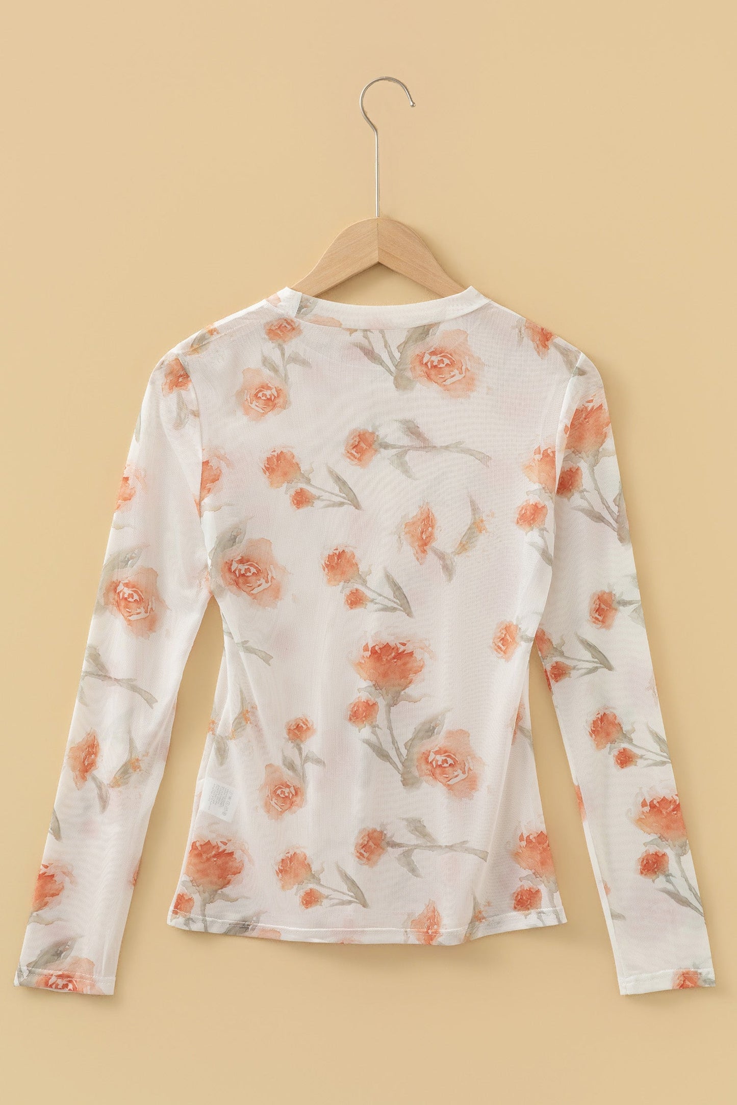 Soft Bloom Mesh Layer Top