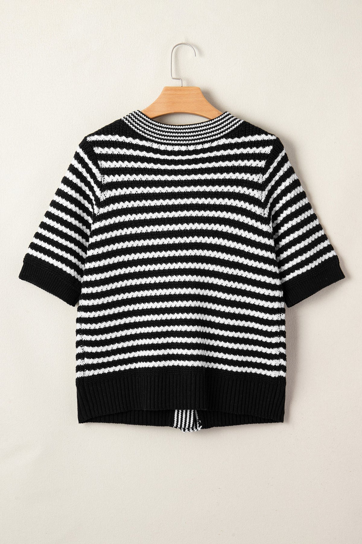 Darling Stripe Bow Tie Knit Top