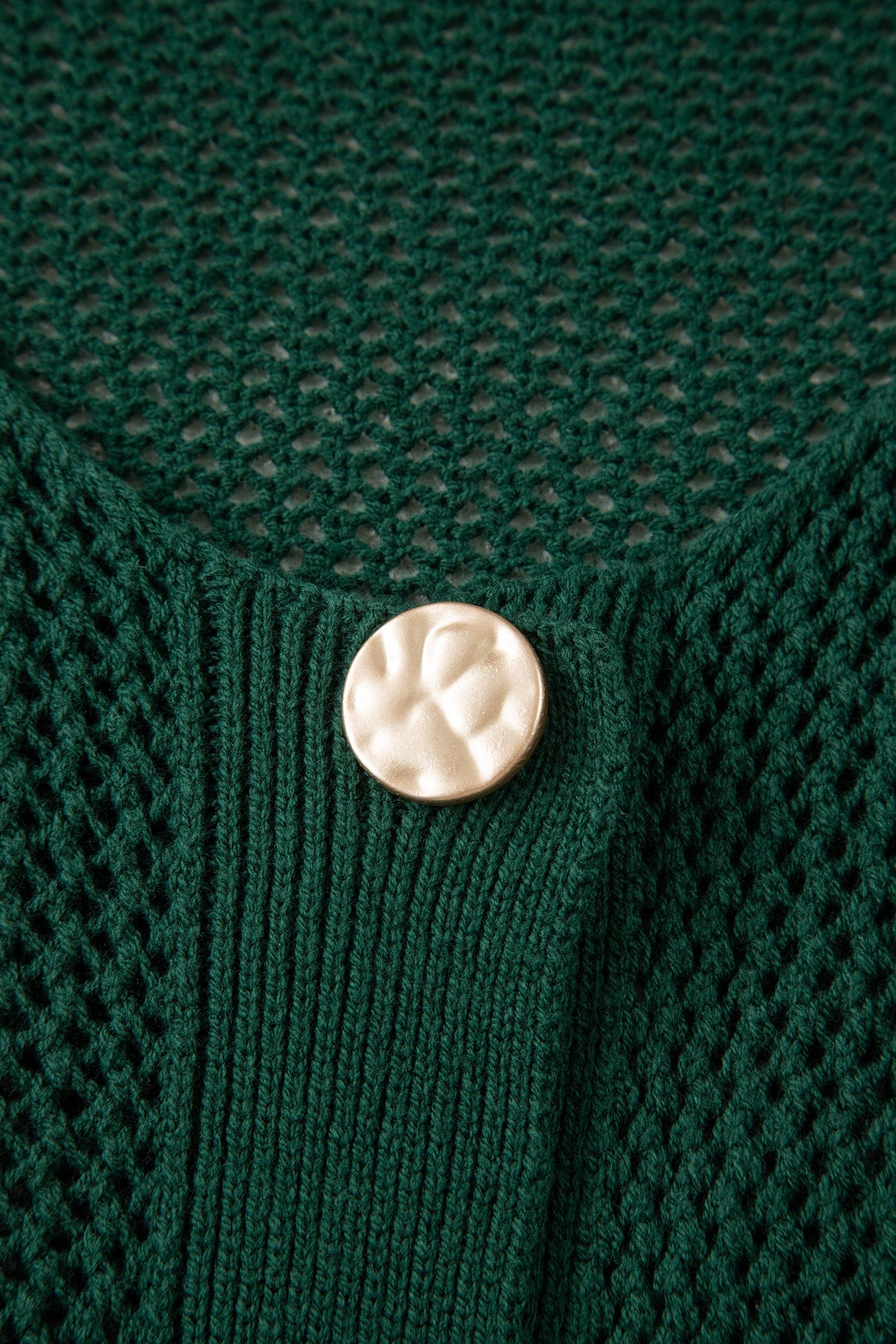 Evergreen Gold Button Cardigan
