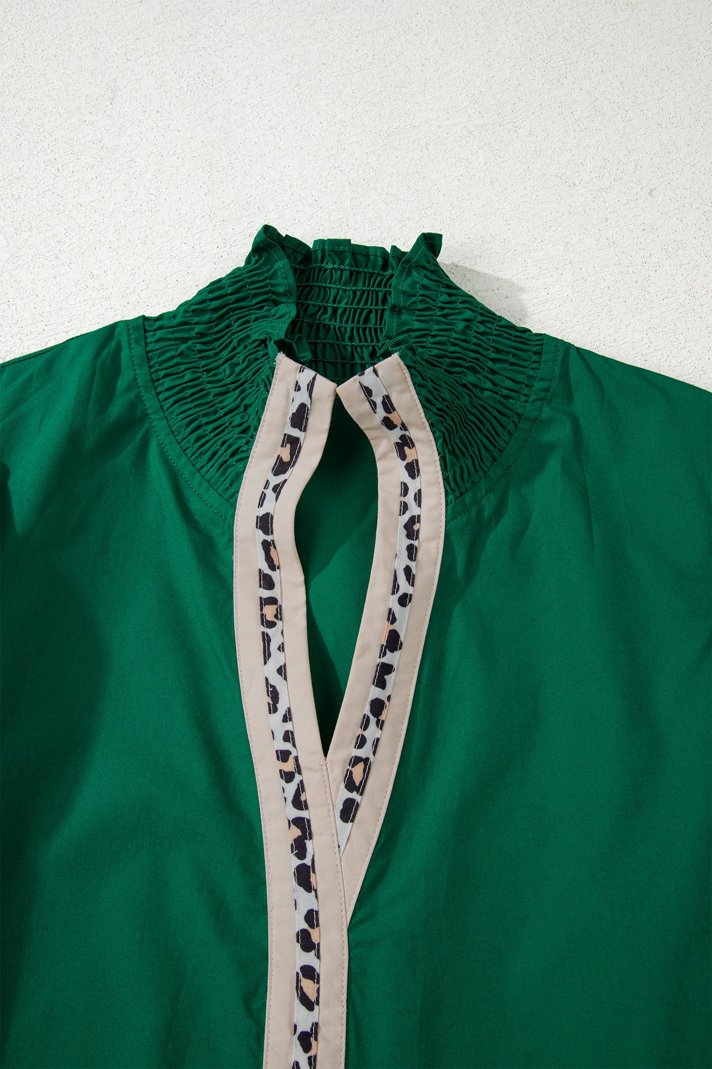 Wildwood Leopard Trim Blouse