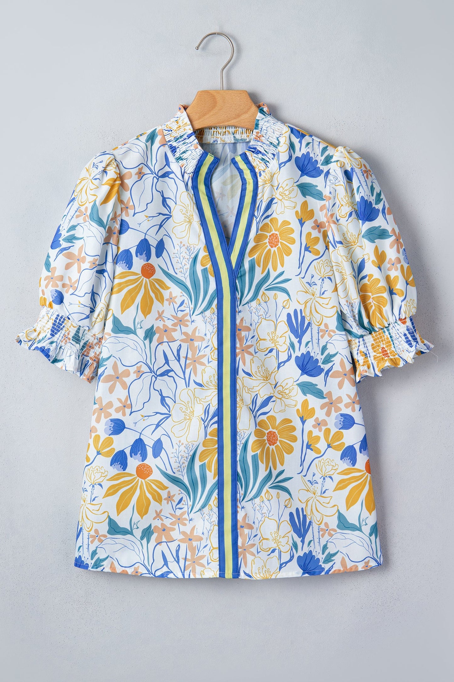 The Bluebell Prairie Floral Blouse