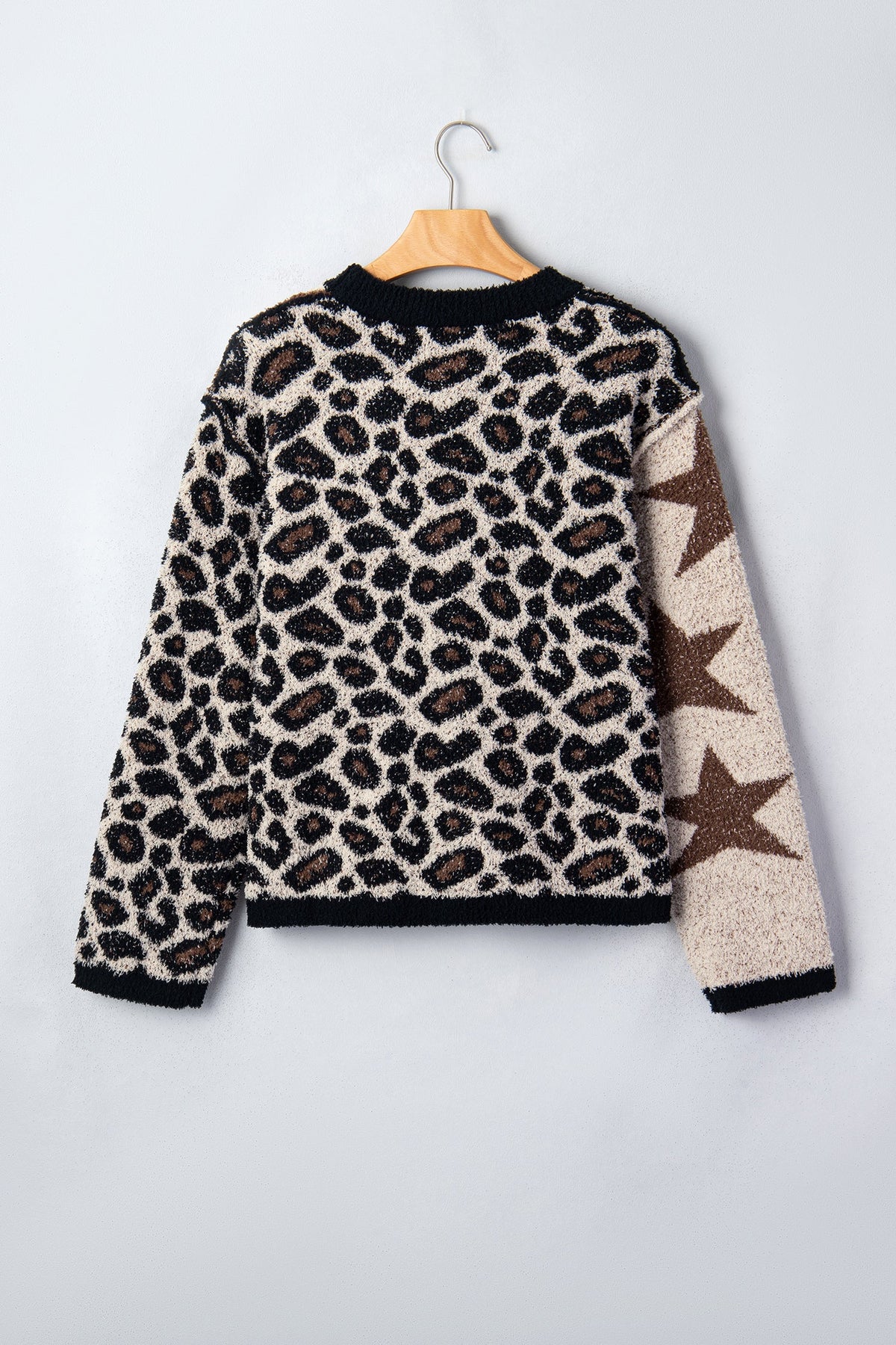 The Wild Star Leopard Patchwork Sweater
