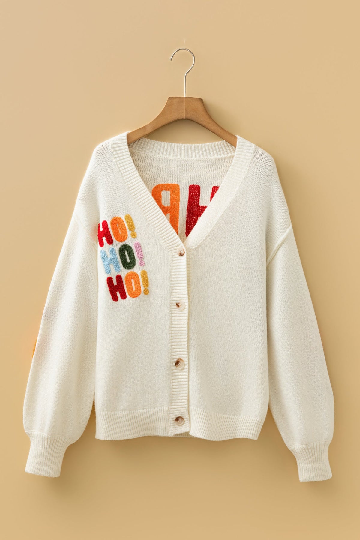 Holly Jolly Ho Ho Ho Cardigan