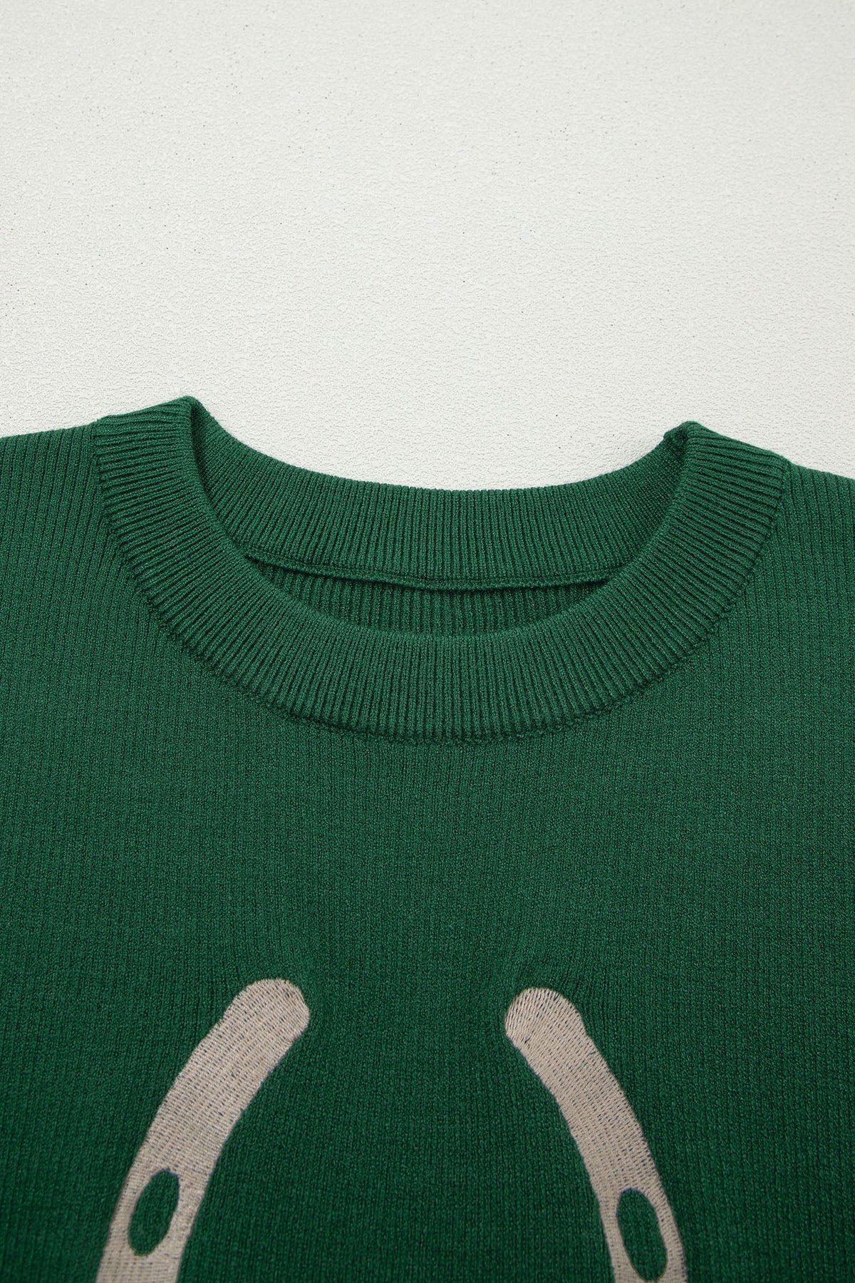 Lucky Horseshoe Western Knit Top