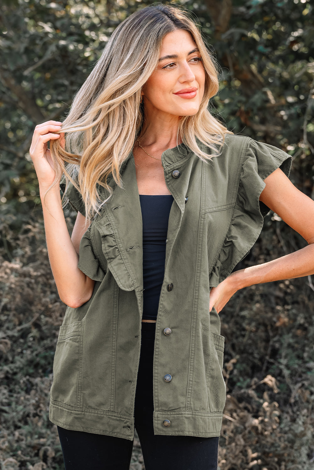 Sagebrush Ruffle Utility Vest