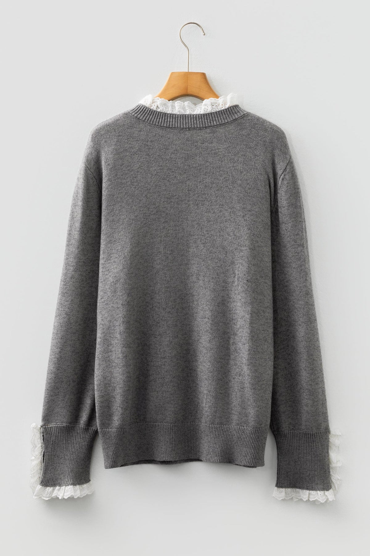 Southern Grace Lace-Trim Sweater