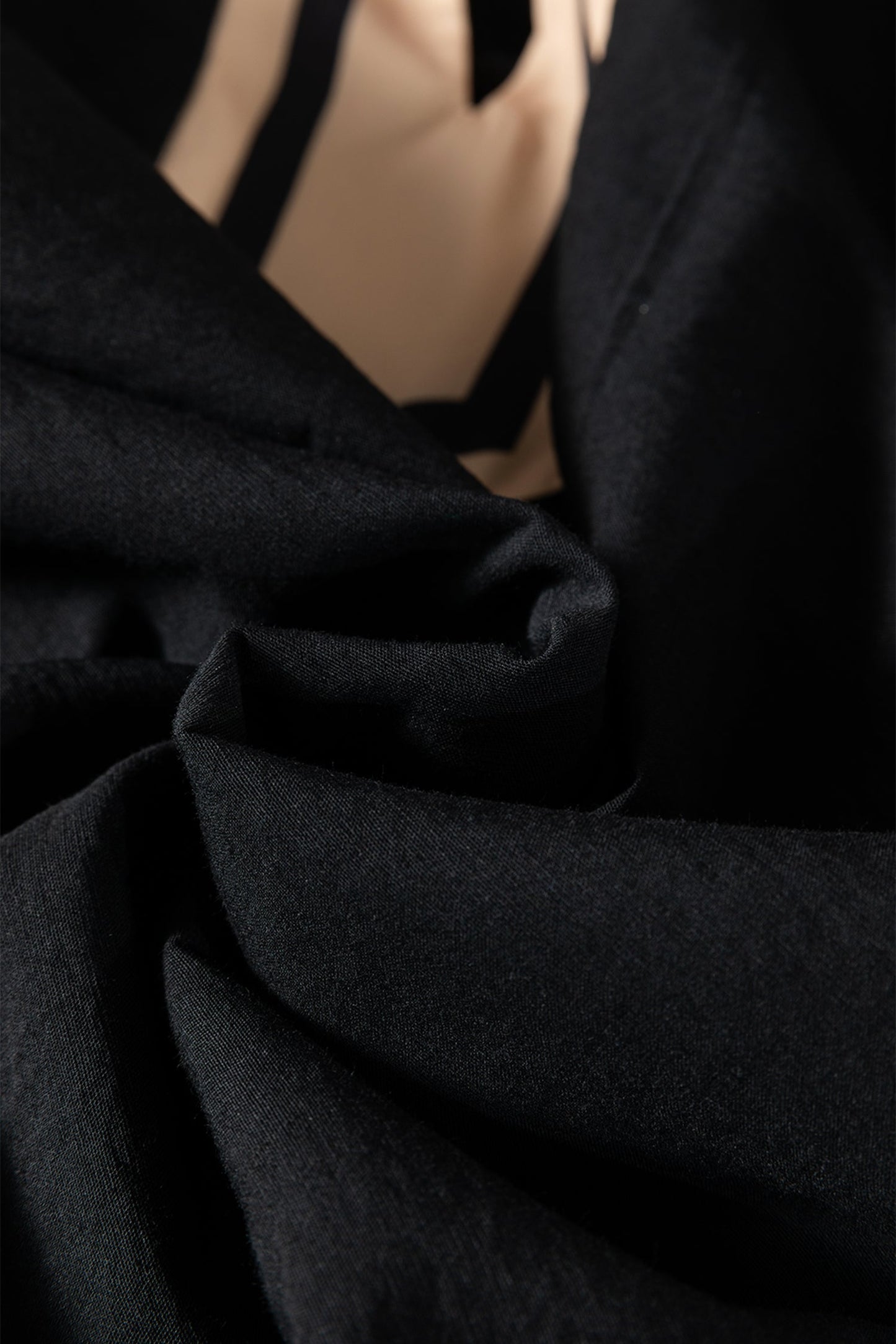 Black Mesa Contrast Trim Dress