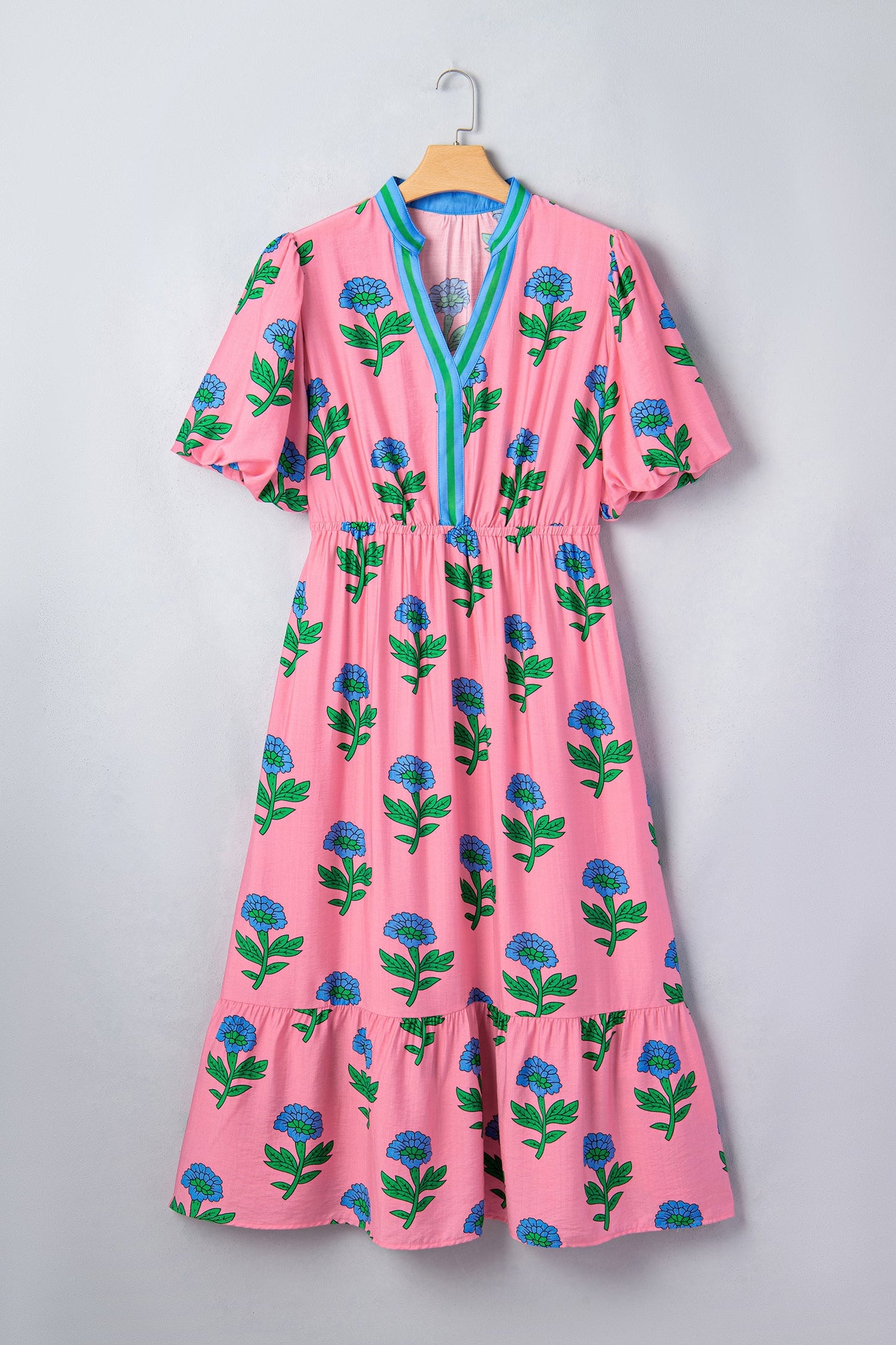 Pink Paradise Floral Maxi Dress