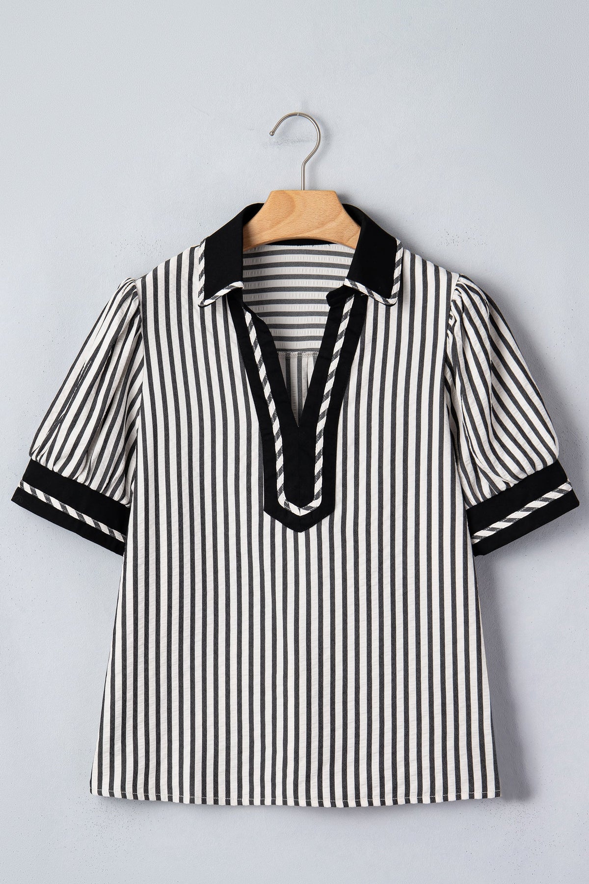 Canyon Stripe Collared Blouse
