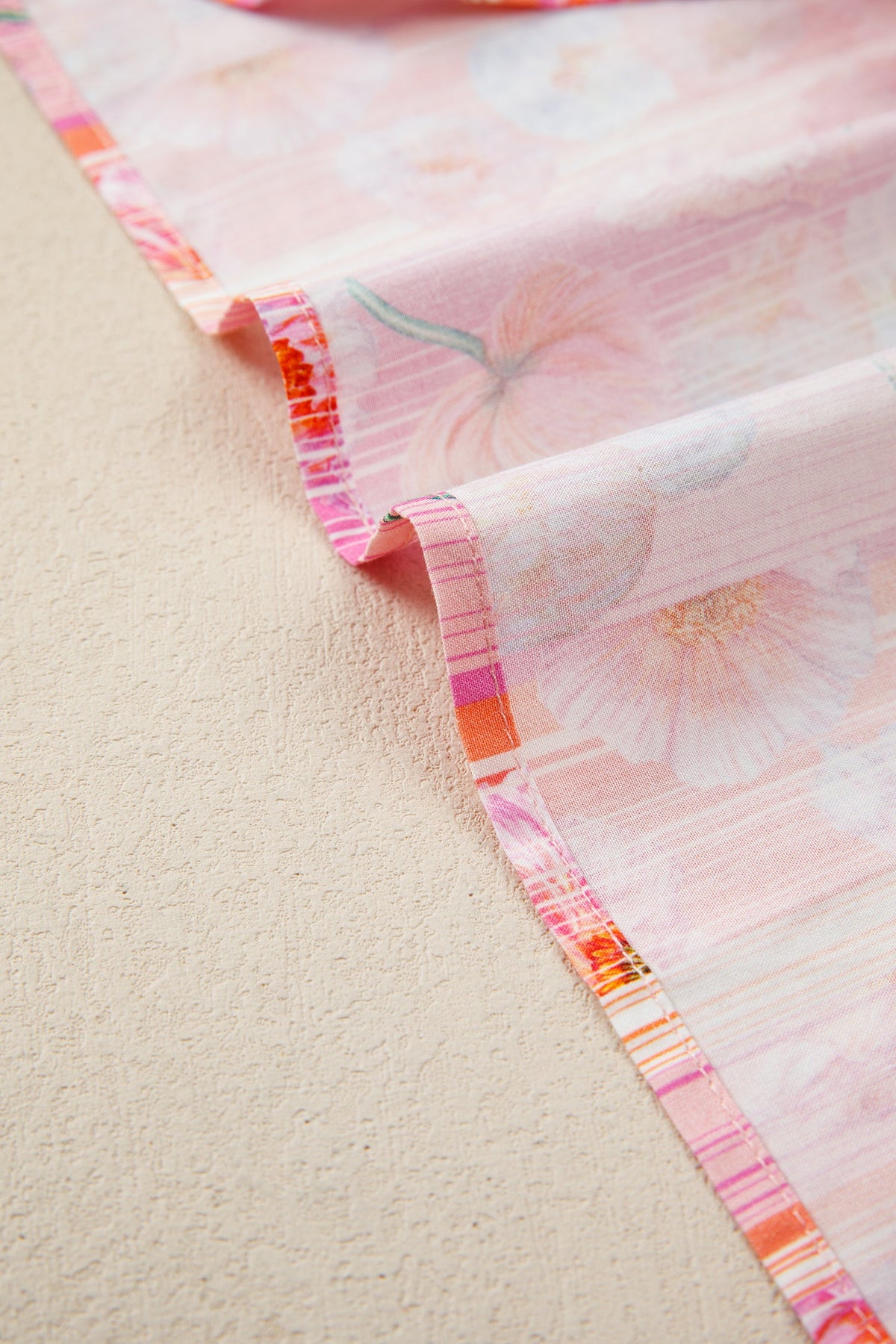 Pink Poppy Stripe V-Neck Blouse