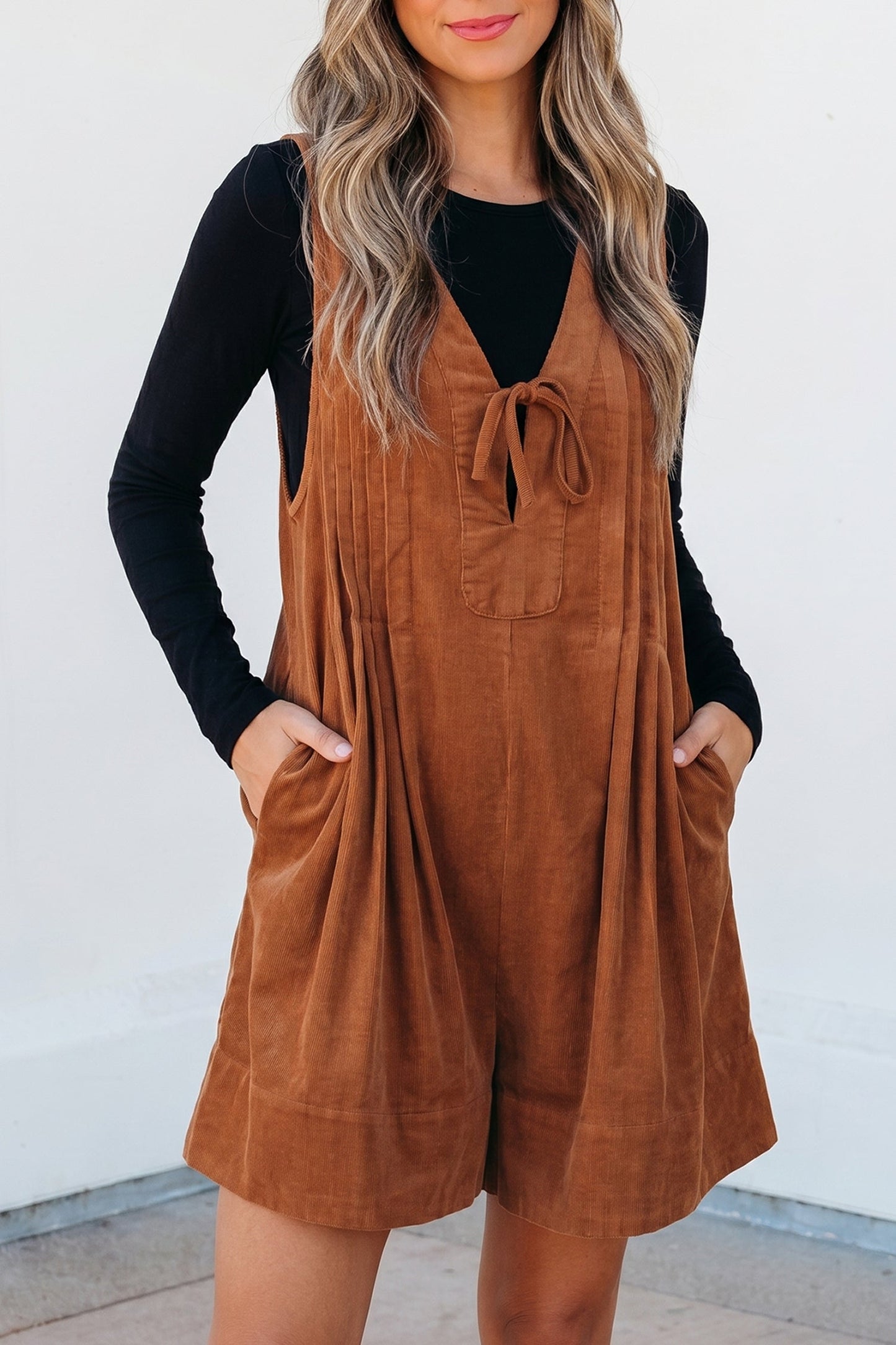 The Cinnamon Creek Corduroy Romper