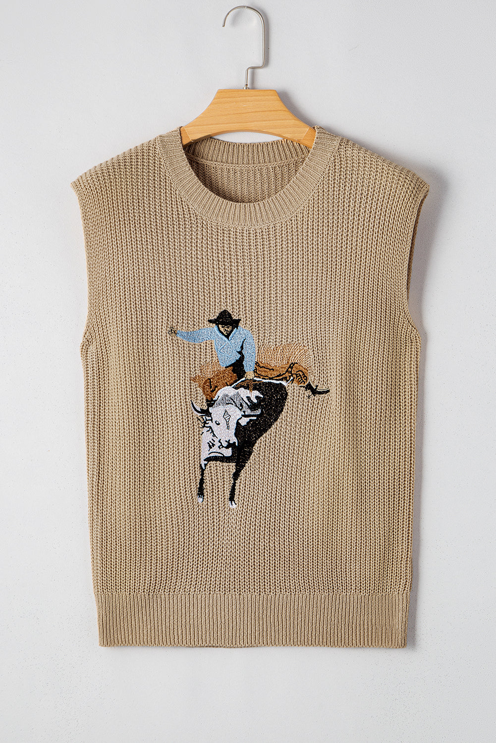Saddle Up Embroidered Sweater Vest