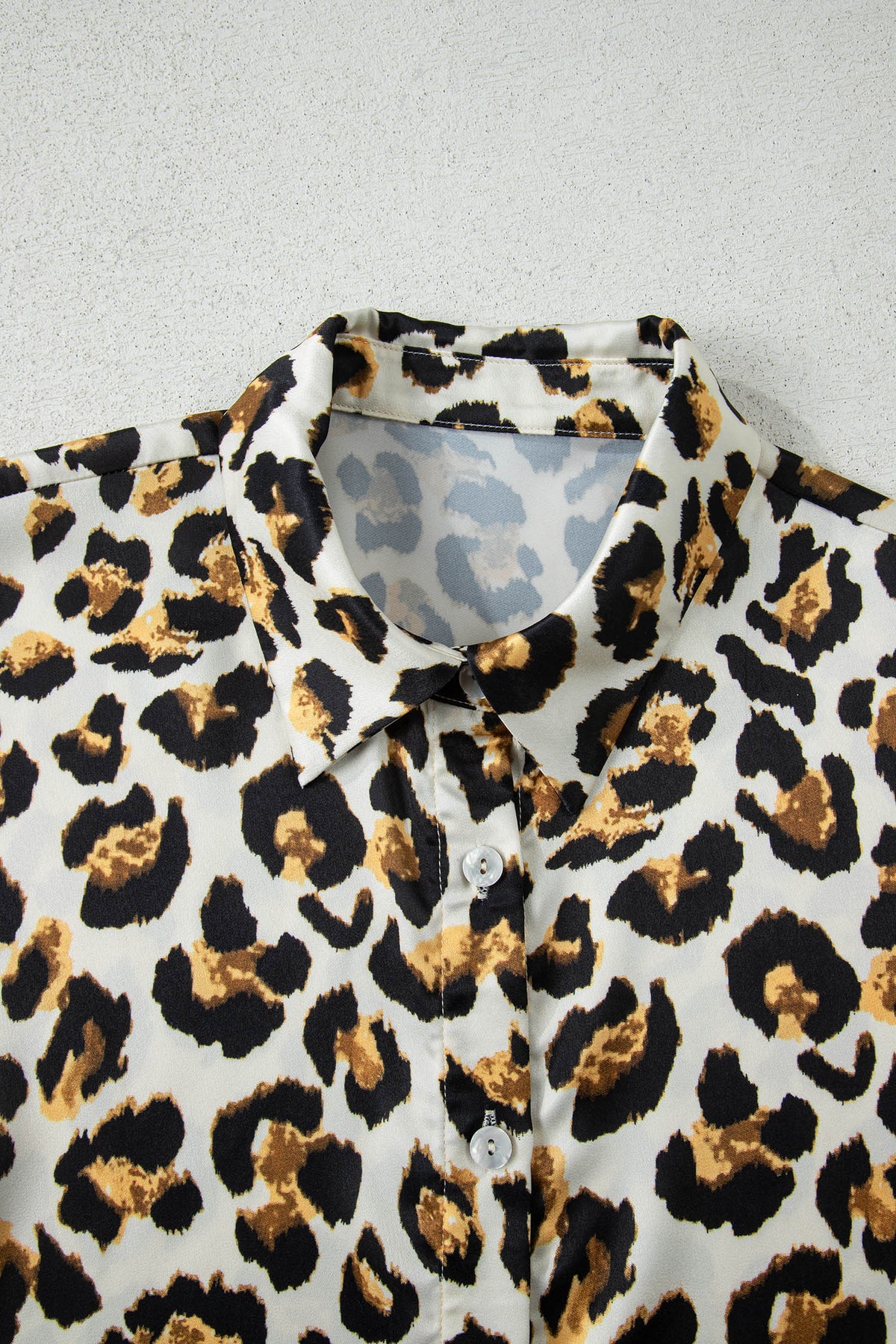 Untamed Charm Leopard Ruffle Blouse