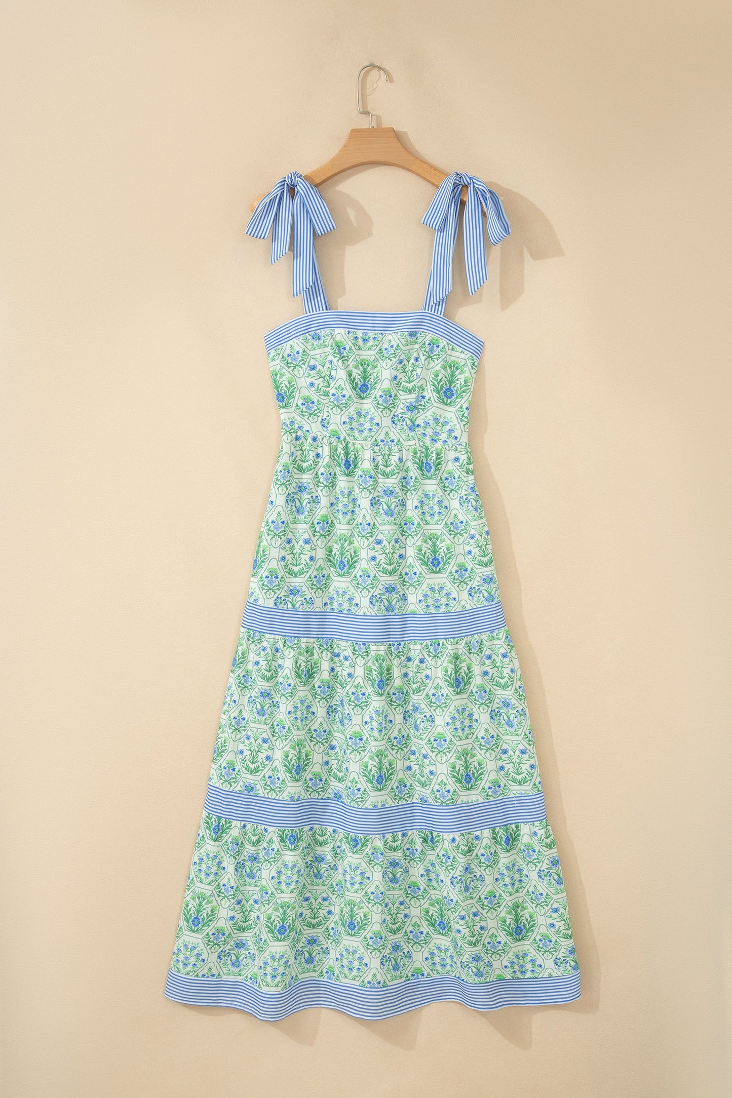 Prairie Bloom Patchwork Maxi Dress