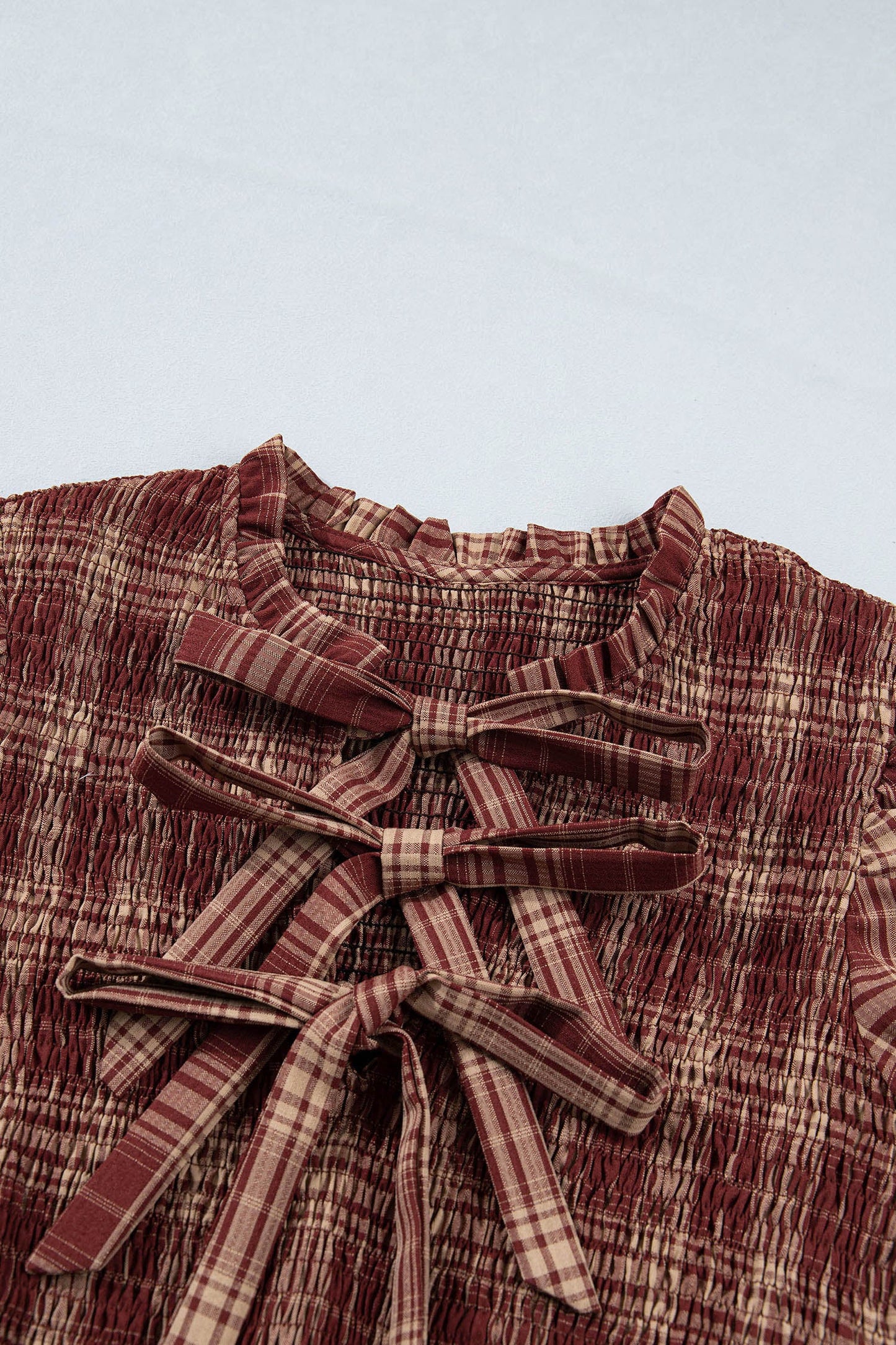 Rust & Reins Plaid Midi Dress