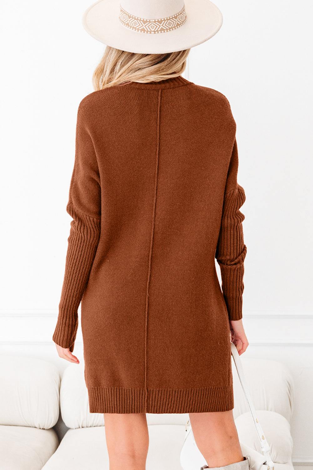Saddlewood Ribbed Sweater Dress