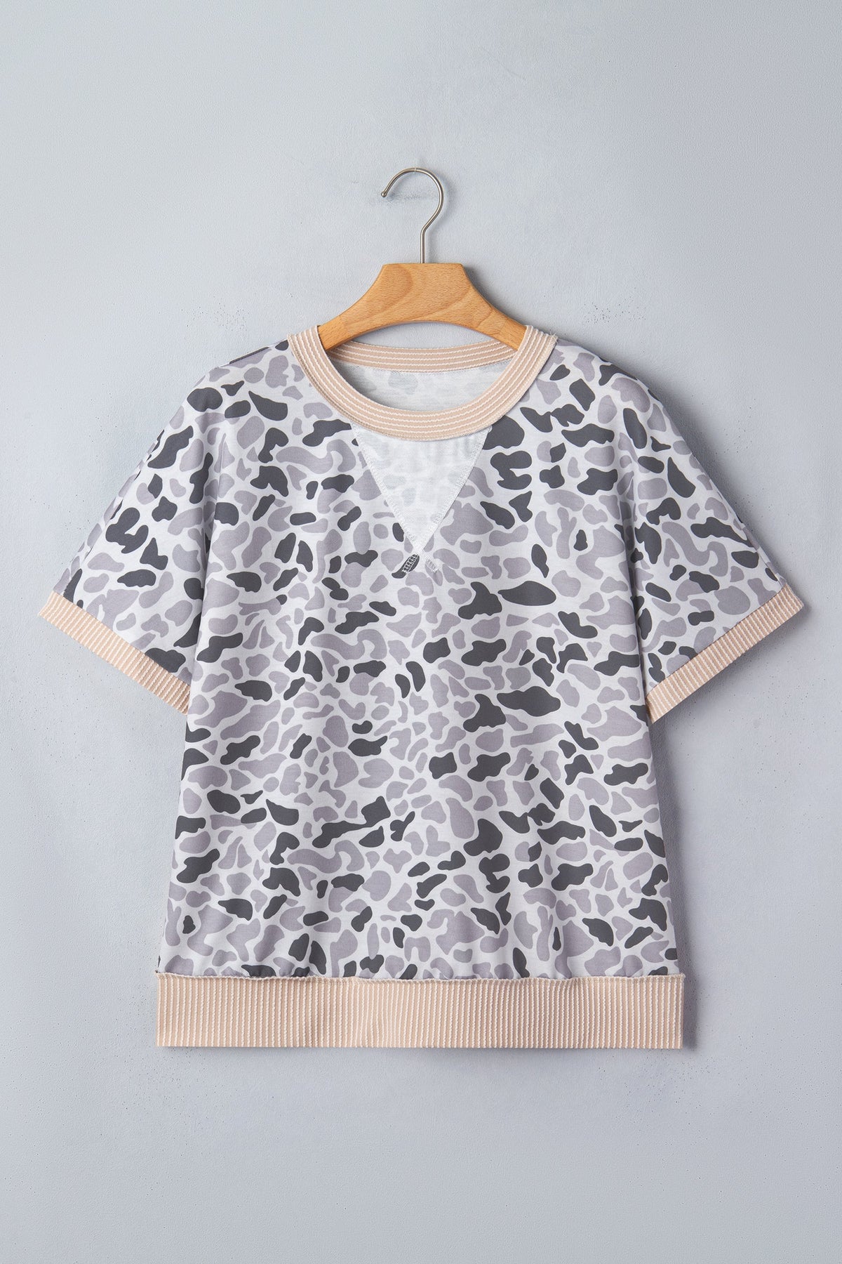Dust & Dove Camo Knit Tee