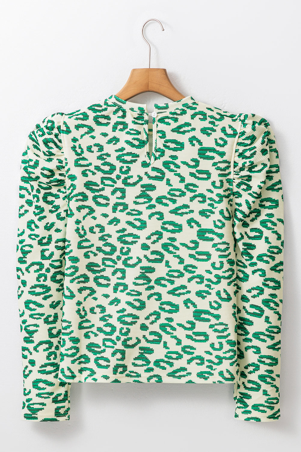 Emerald Wild Puff Sleeve Top