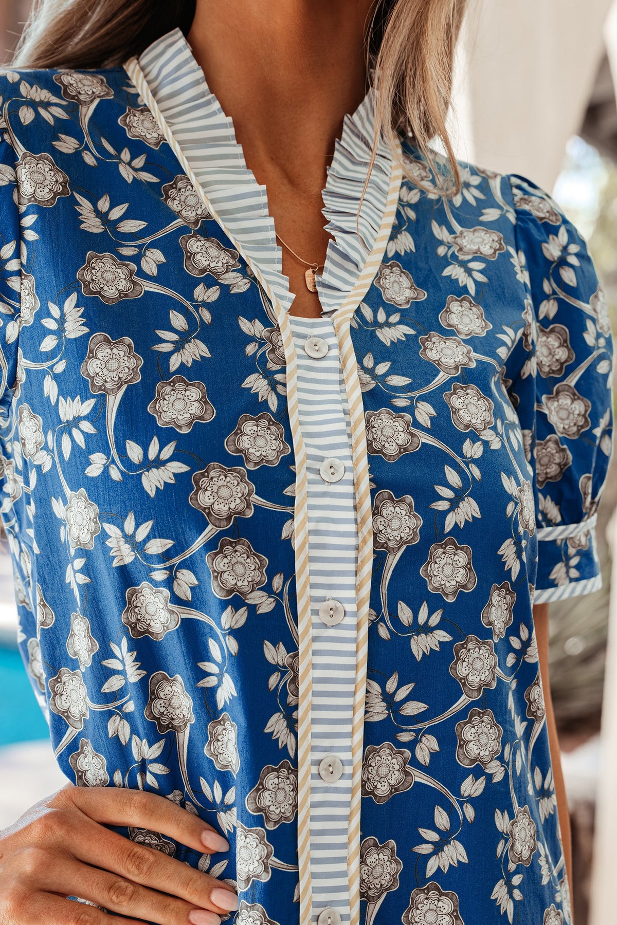 The Bluebell Prairie Floral Ruffle Dress