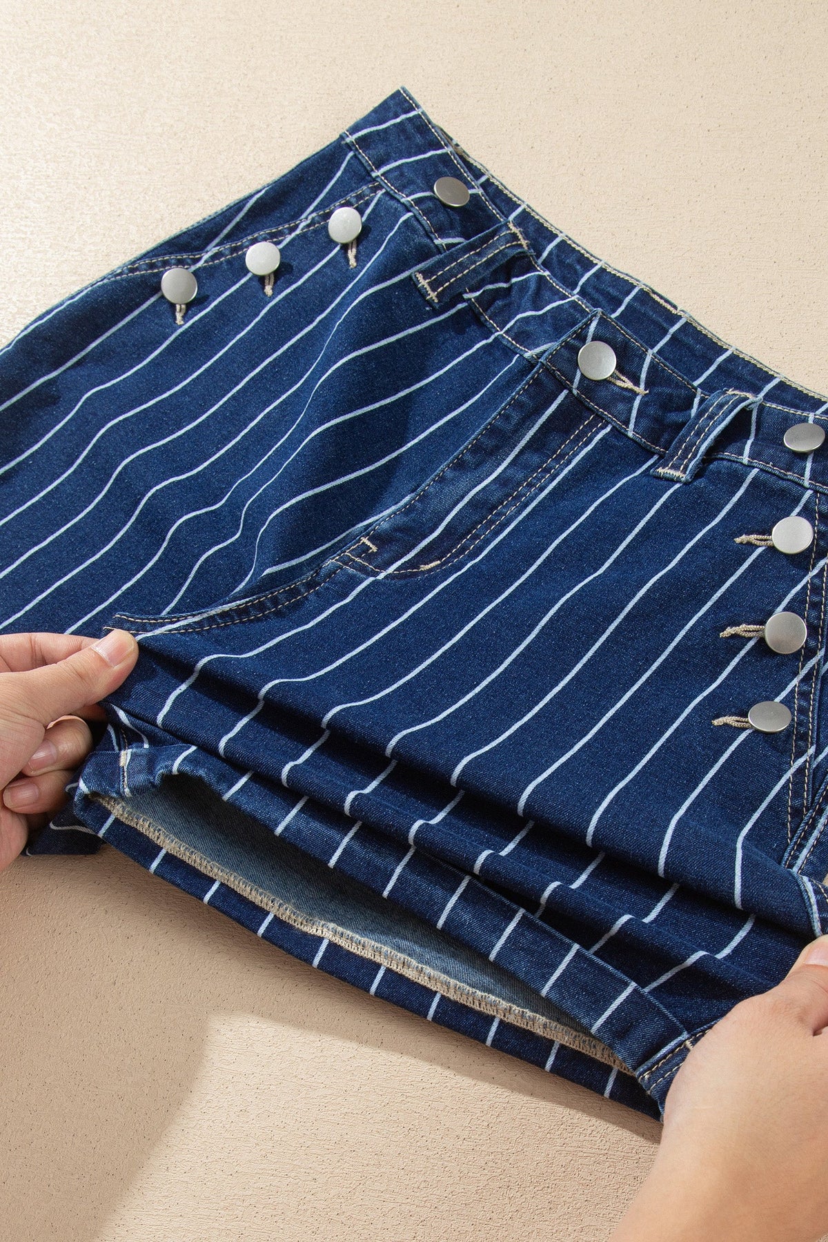High Country Pinstripe Denim Shorts