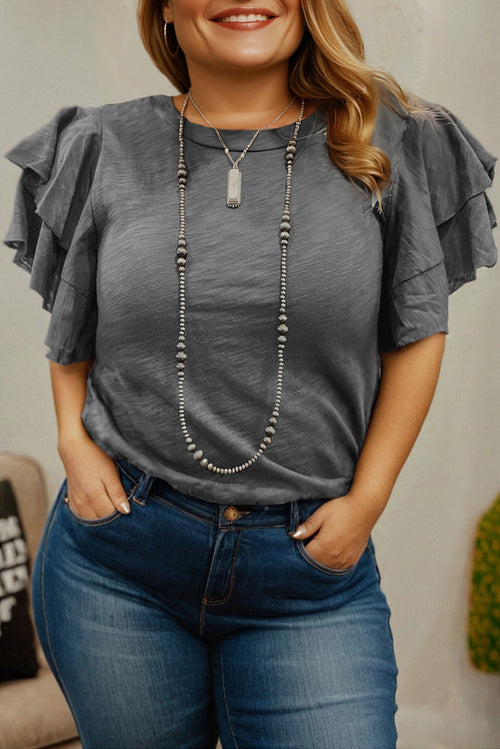 Everyday Ruffle Sleeve Tee