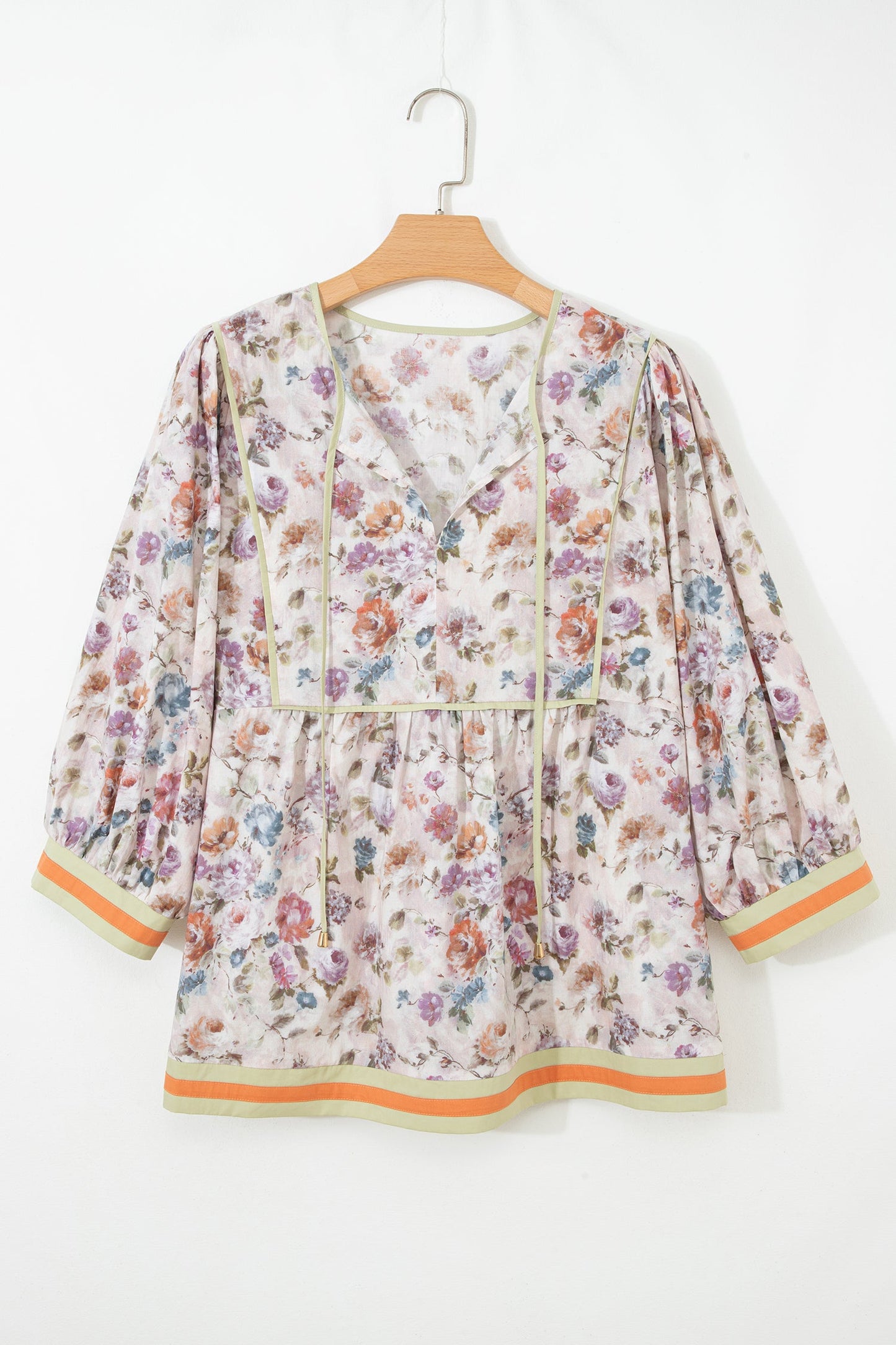 Prairie Bloom Cotton Babydoll Blouse