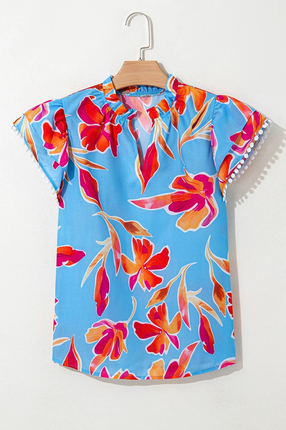 Desert Bloom Flutter Sleeve Blouse