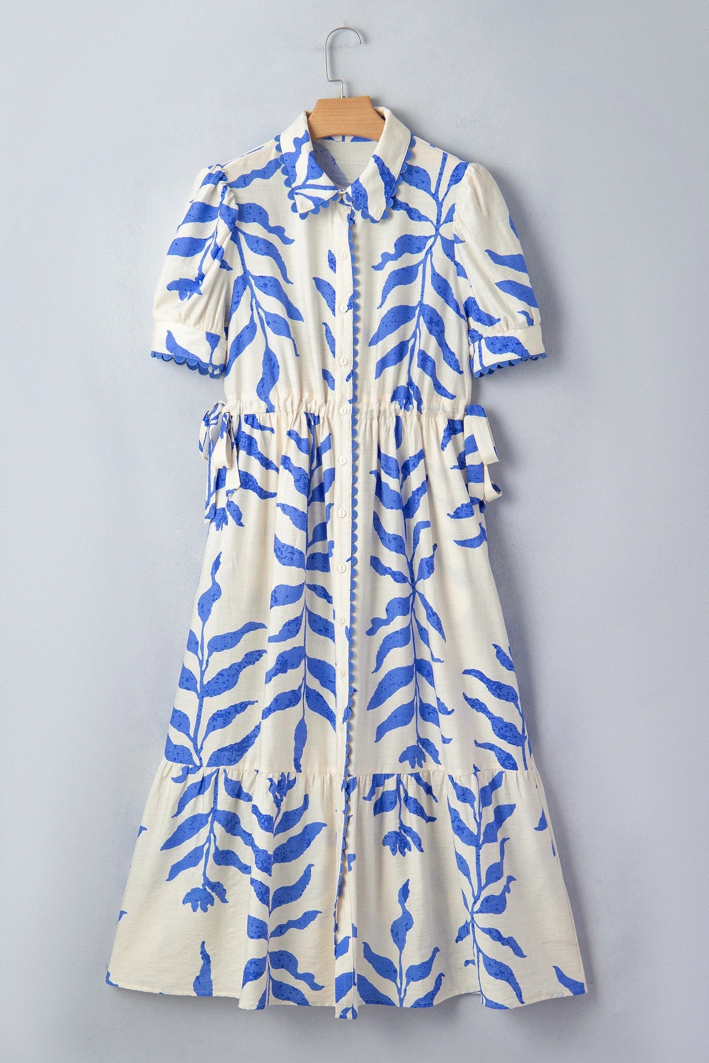 Blue Willow Botanical Maxi Dress