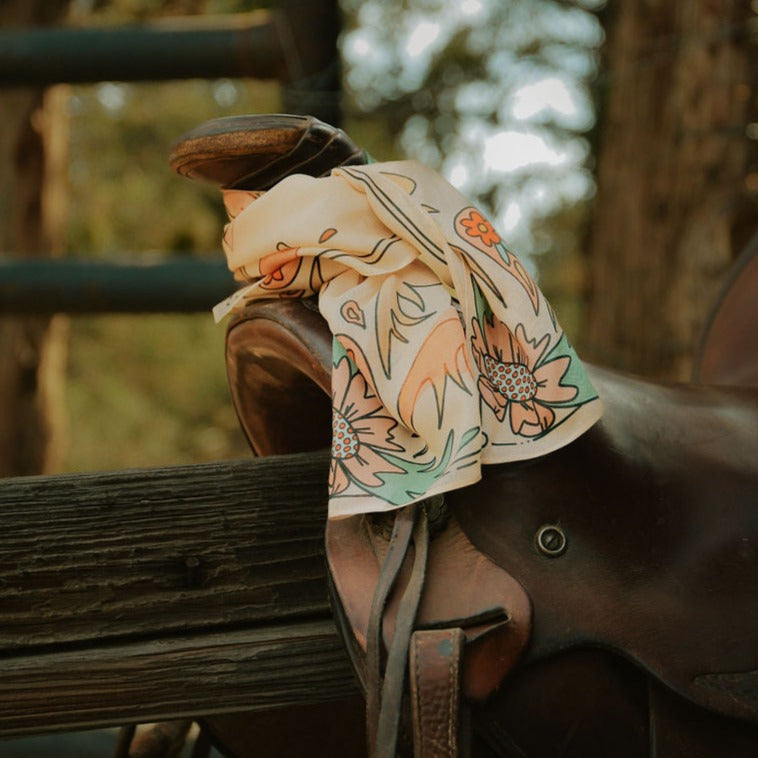 The Painted Prairie Silk & Tencel Wild Rag
