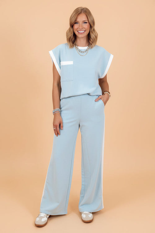 The Blue Skies Wide Leg Set