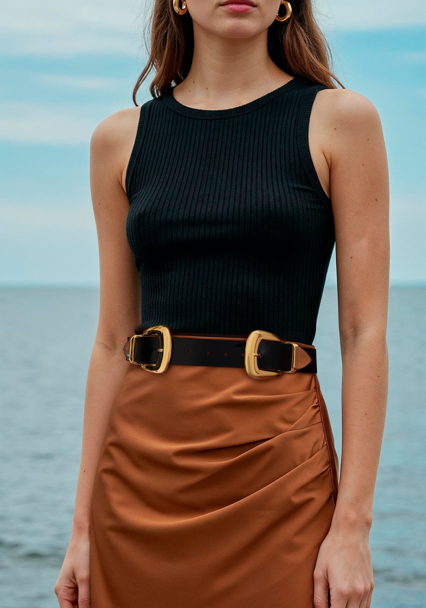 The Double Take Western Leather Belt