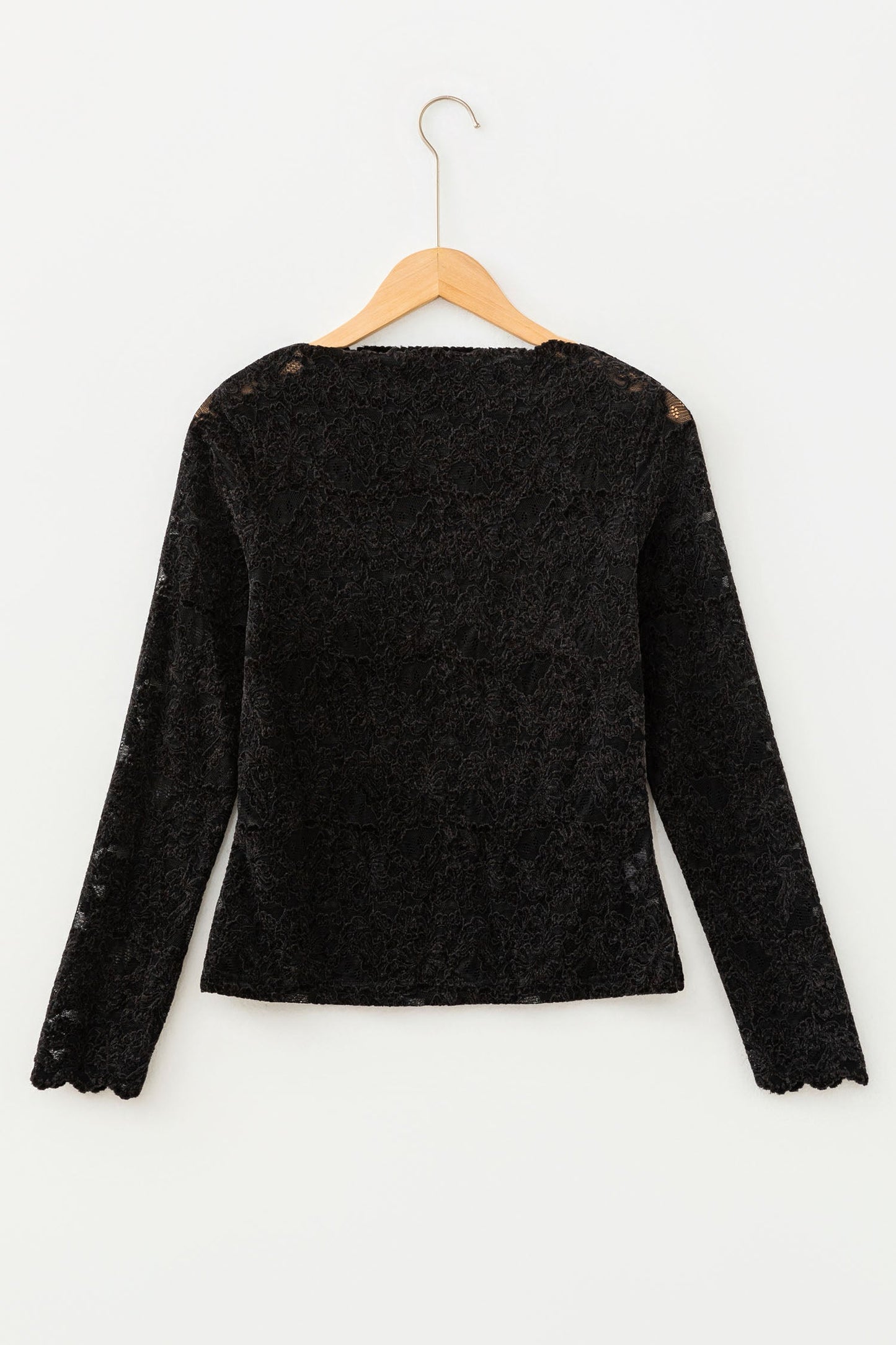 Midnight Lace High Neck Top