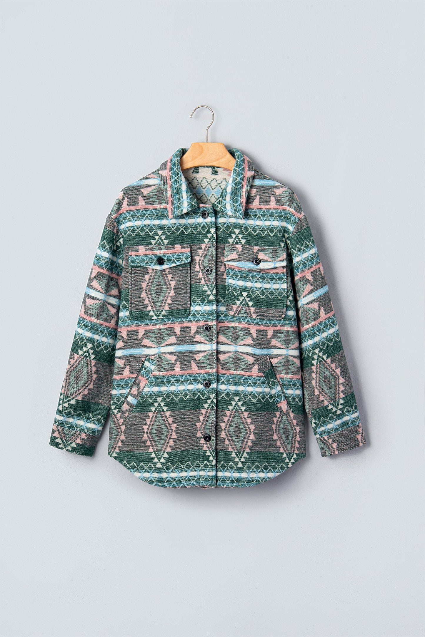 Mesa Sky Western Print Shacket