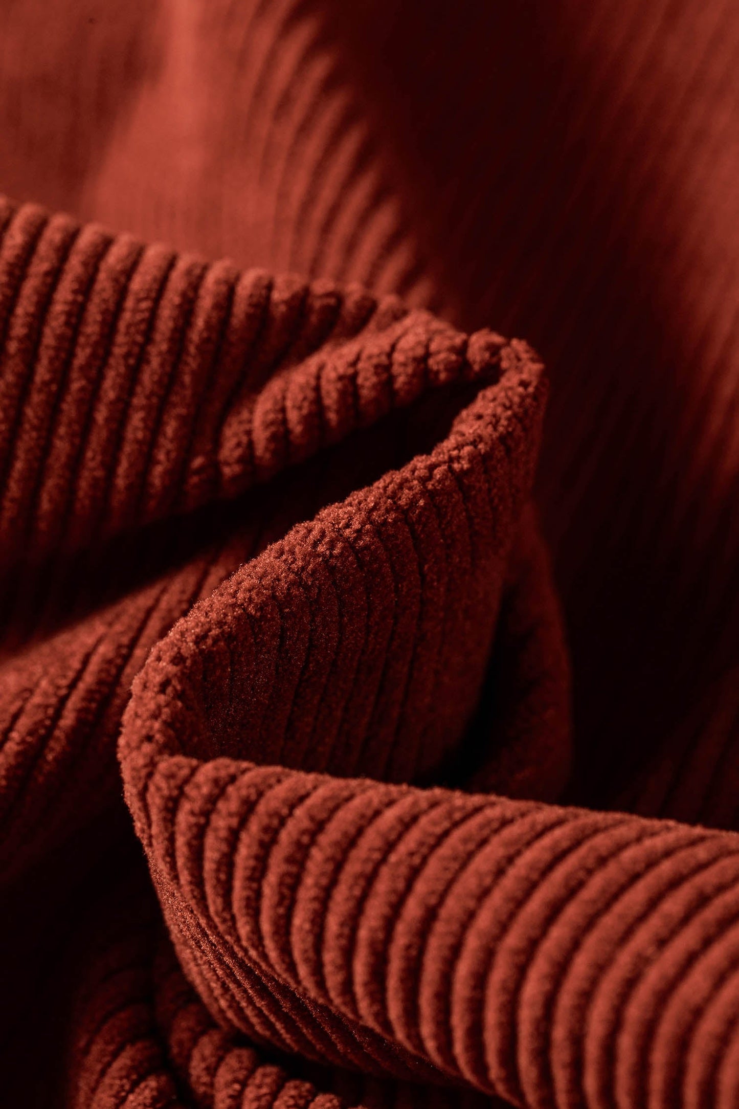 Canyon Rust Corduroy Midi Dress