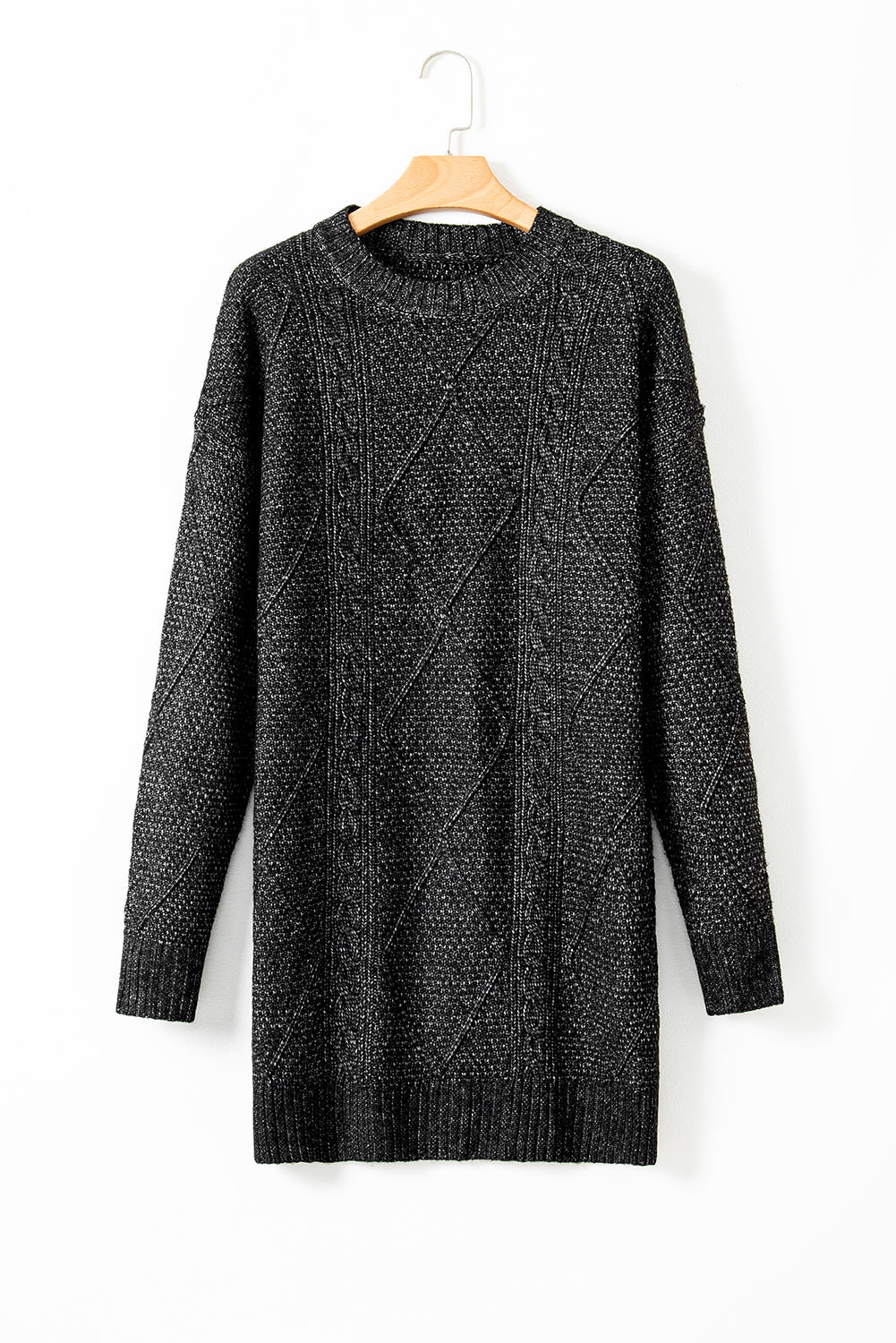 Sagebrush Cable Knit Sweater Dress