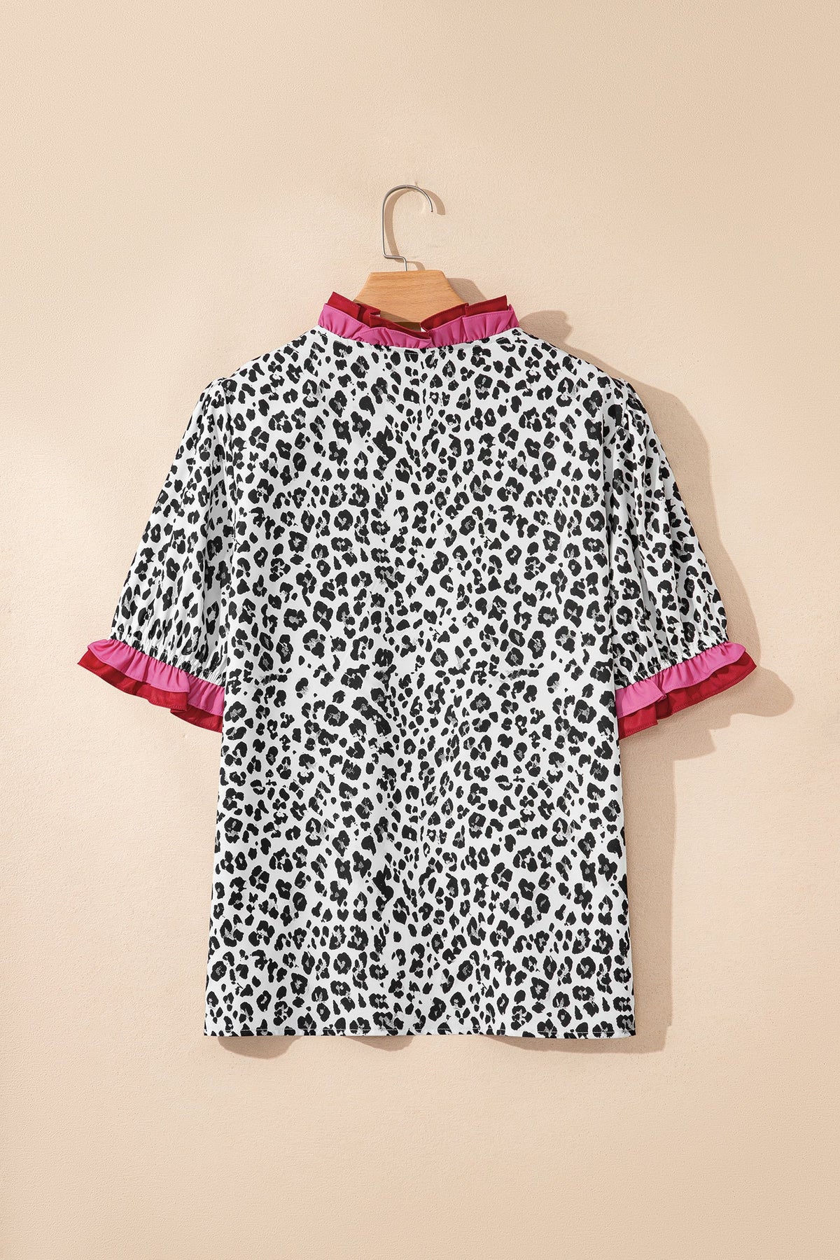 Wild Heart Ruffle Leopard Blouse