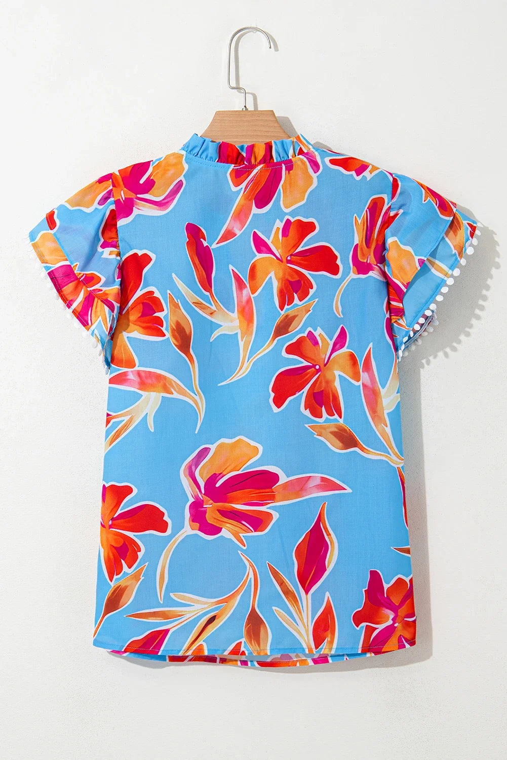 Desert Bloom Flutter Sleeve Blouse