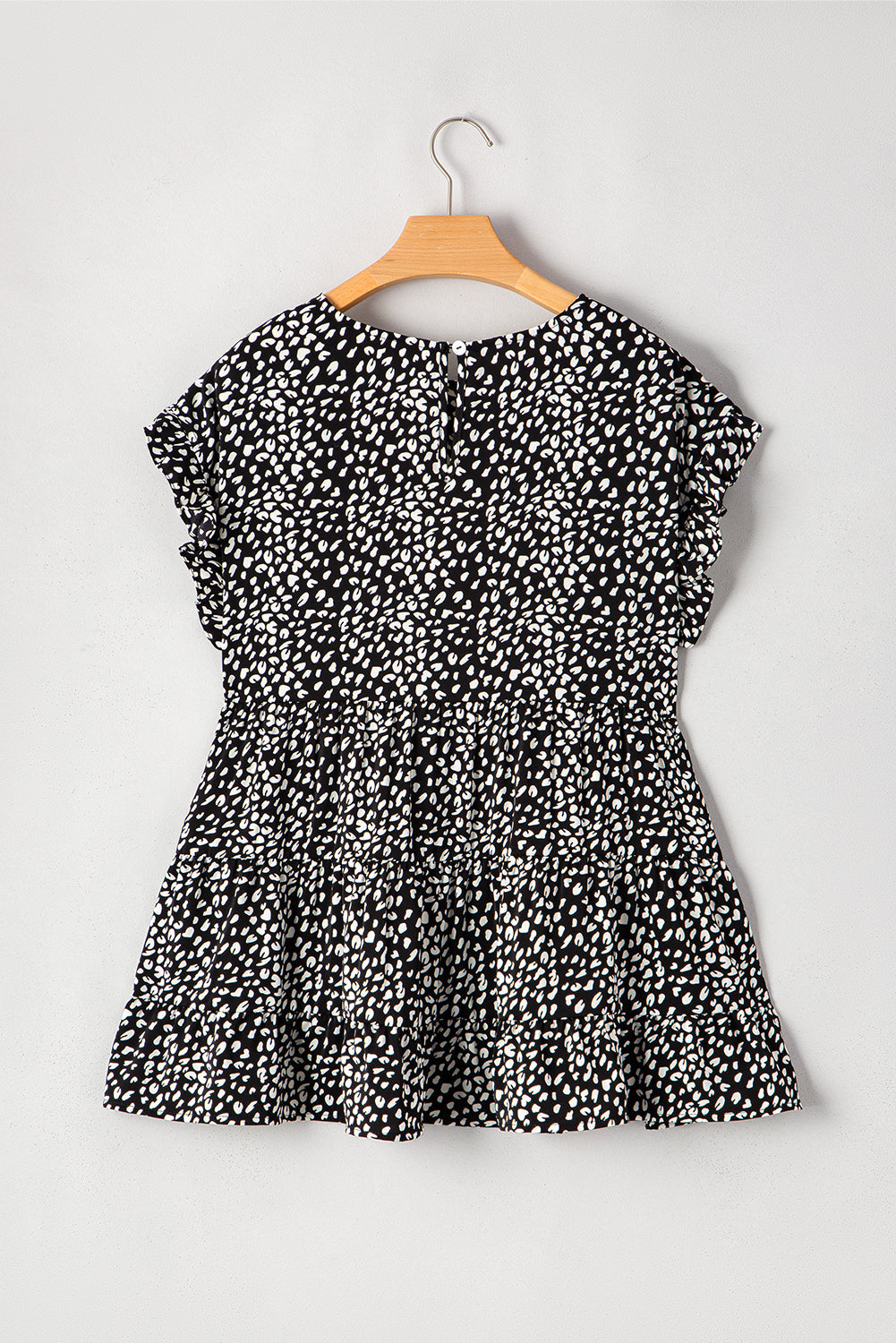Wild at Heart Leopard Ruffle Blouse