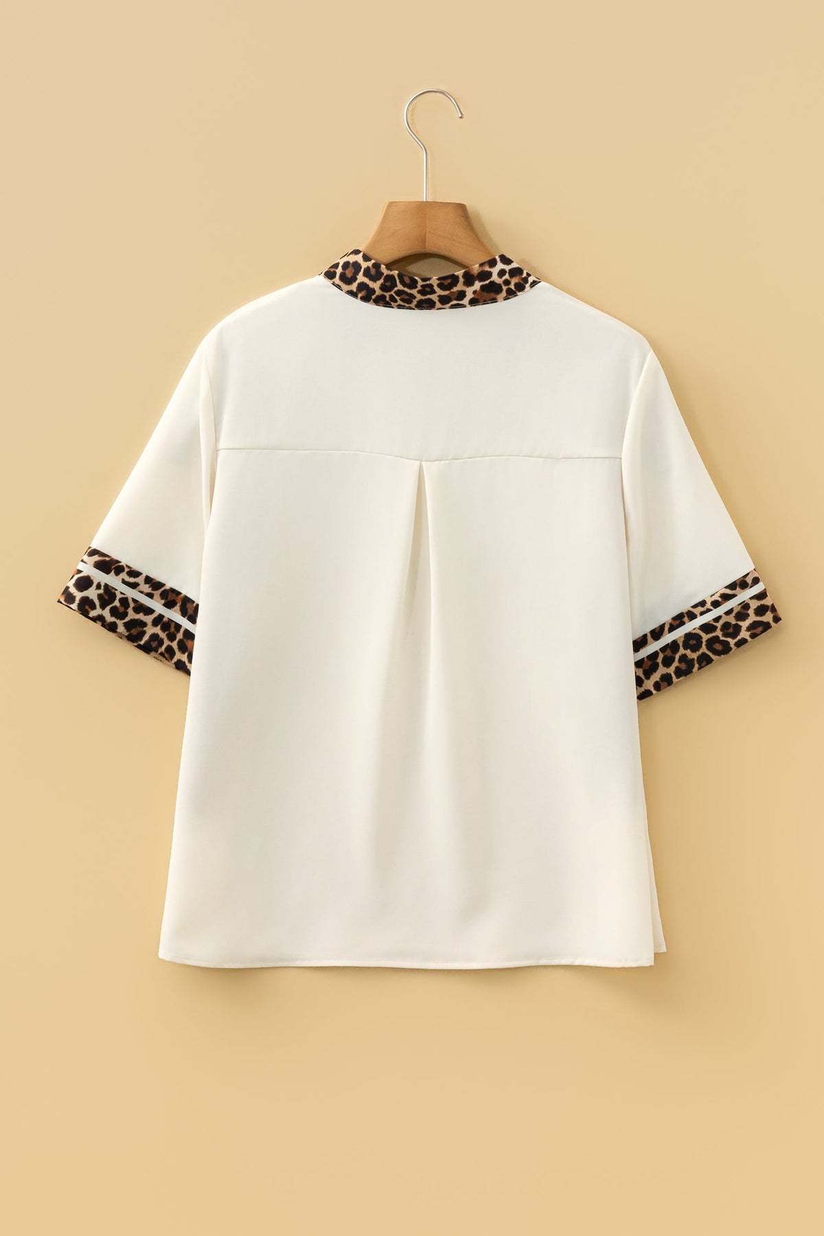 Wild Side Leopard Trim Blouse